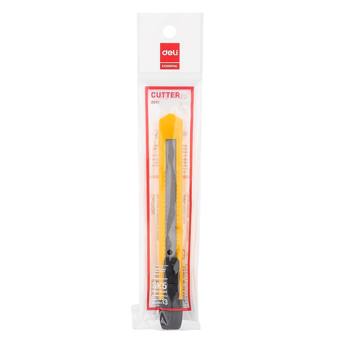 Dao rọc giấy nhỏ Deli - Vàng - Combo 2 chiếc - E2051