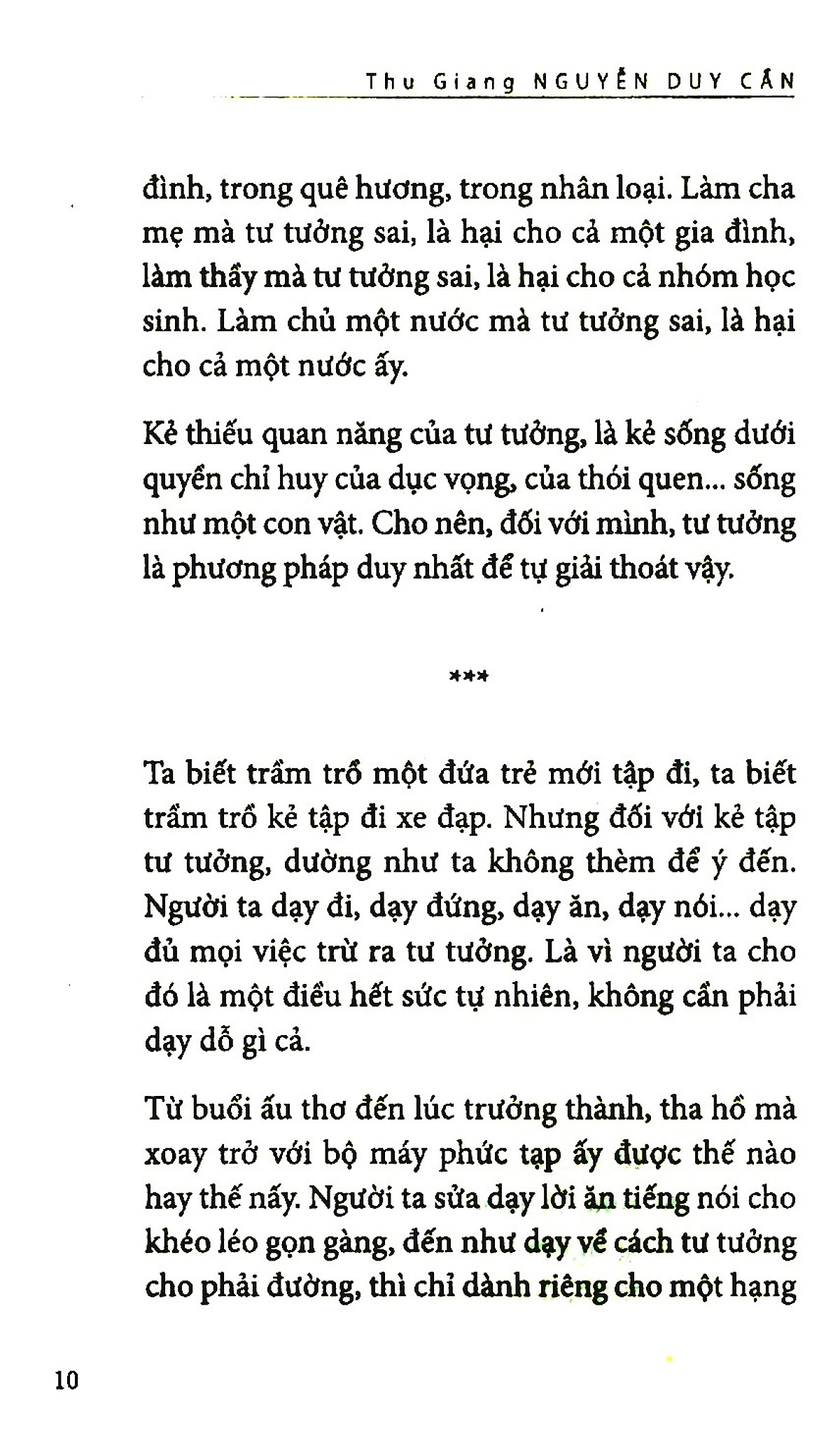 Thu Giang Nguyễn Duy Cần - Thuật Tư Tưởng - Tái Bản 2021