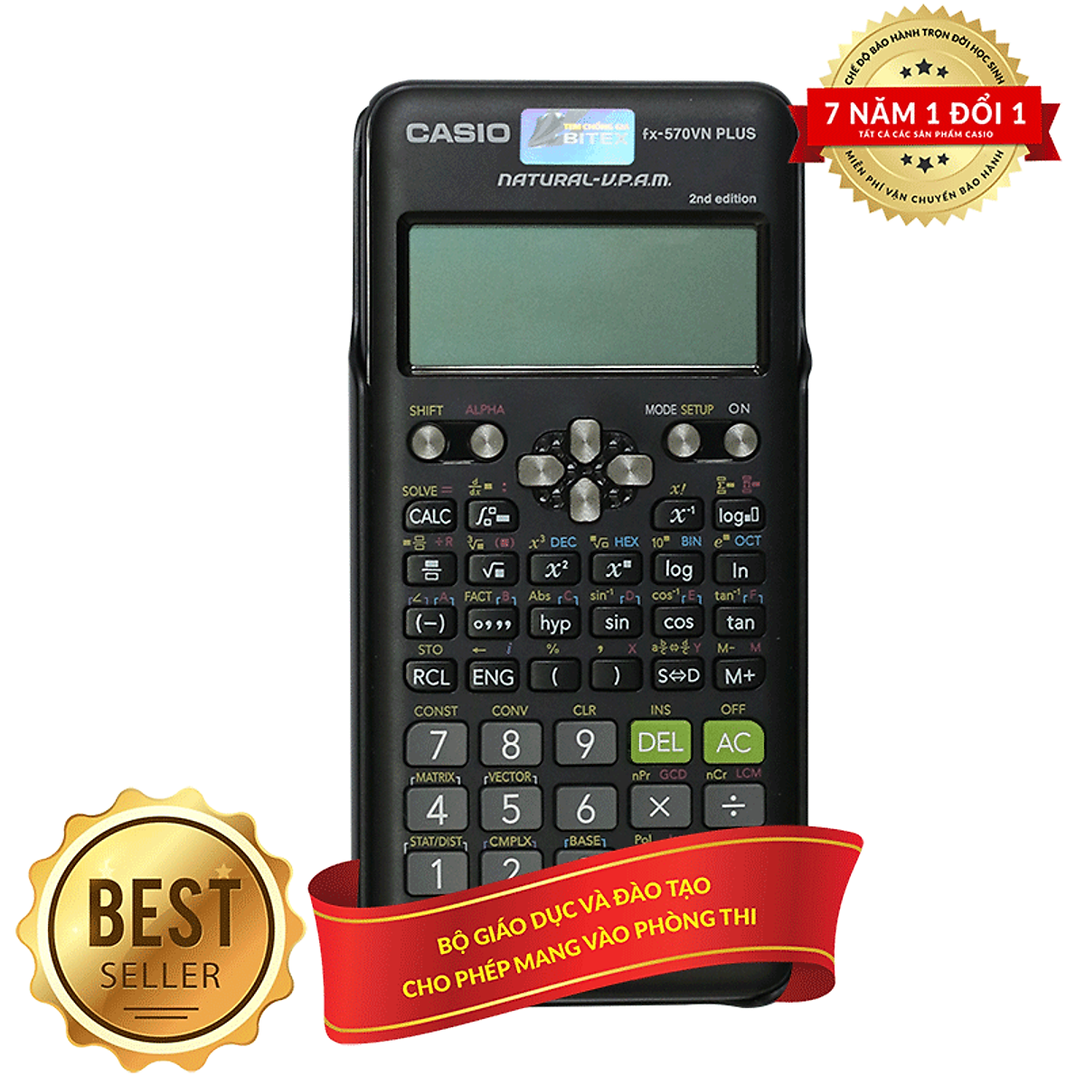 Máy Tính Học Sinh Casio Ver2019 FX-570 VN PLUS