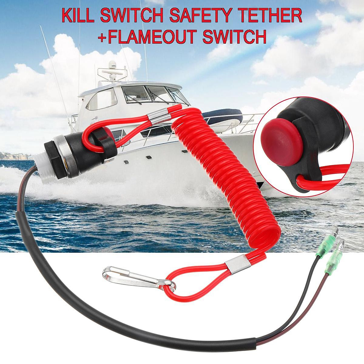Mua Boat Kill Switch Tether Cord Lanyard For Marine Mercury Tohatsu Outboard Engine