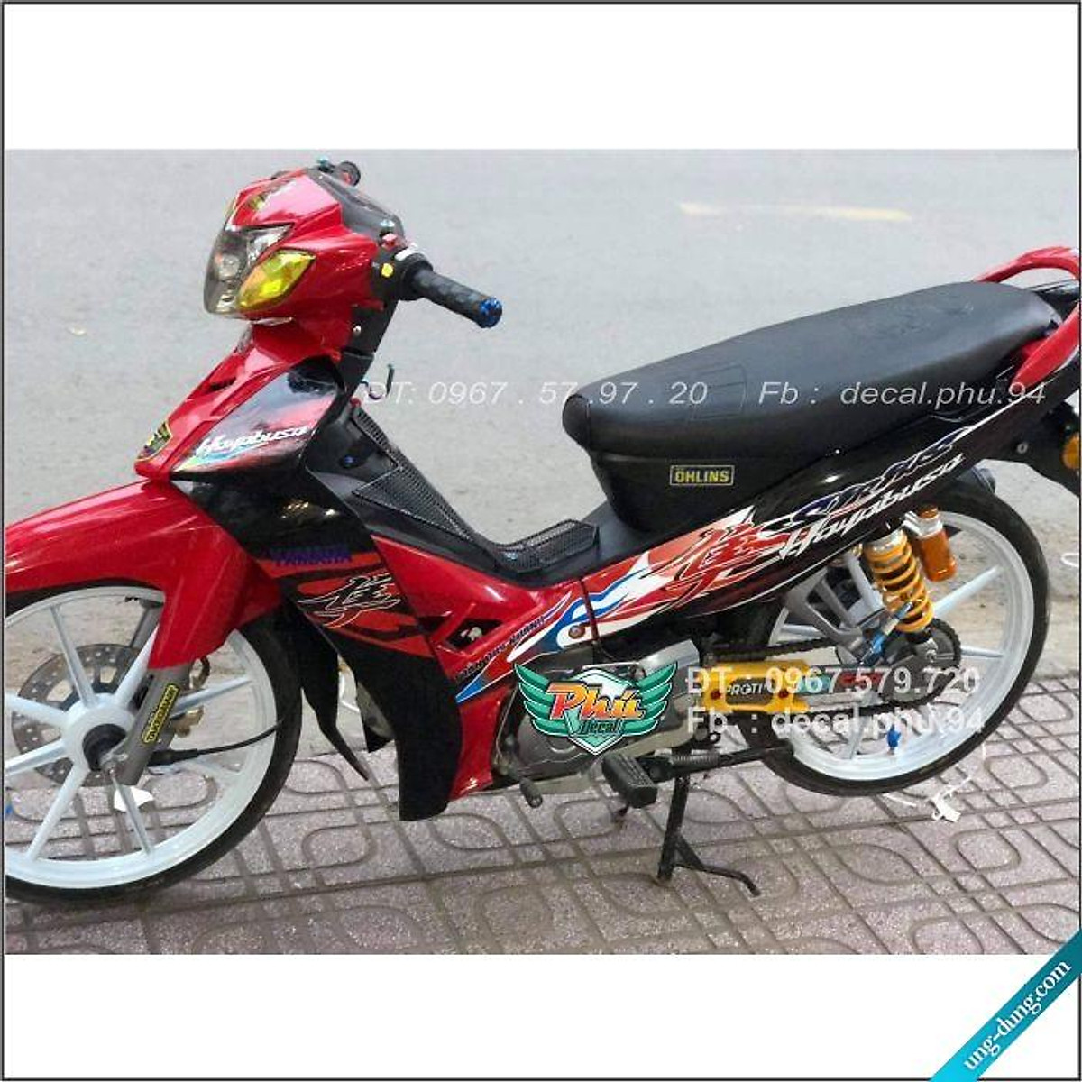 Tem xe Sirius in trên decal cao cấp Dán ốp gấp mí vào trong #31 Tem xe Sirius in trên decal cao cấp Dán ốp gấp mí vào trong