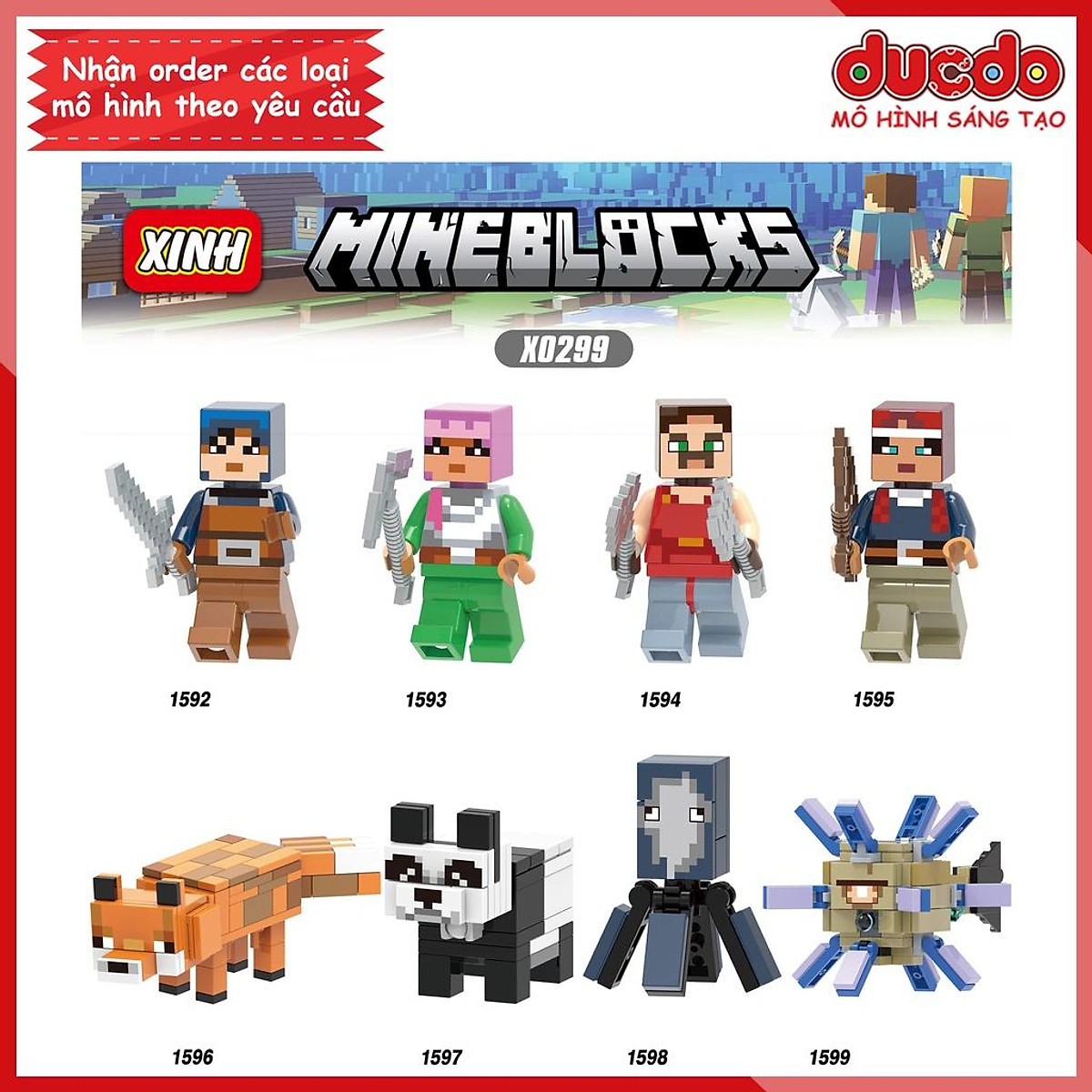 Mua Minifigures các nhân vật Minecraft - Đồ chơi Lắp ghép Xếp hình ...