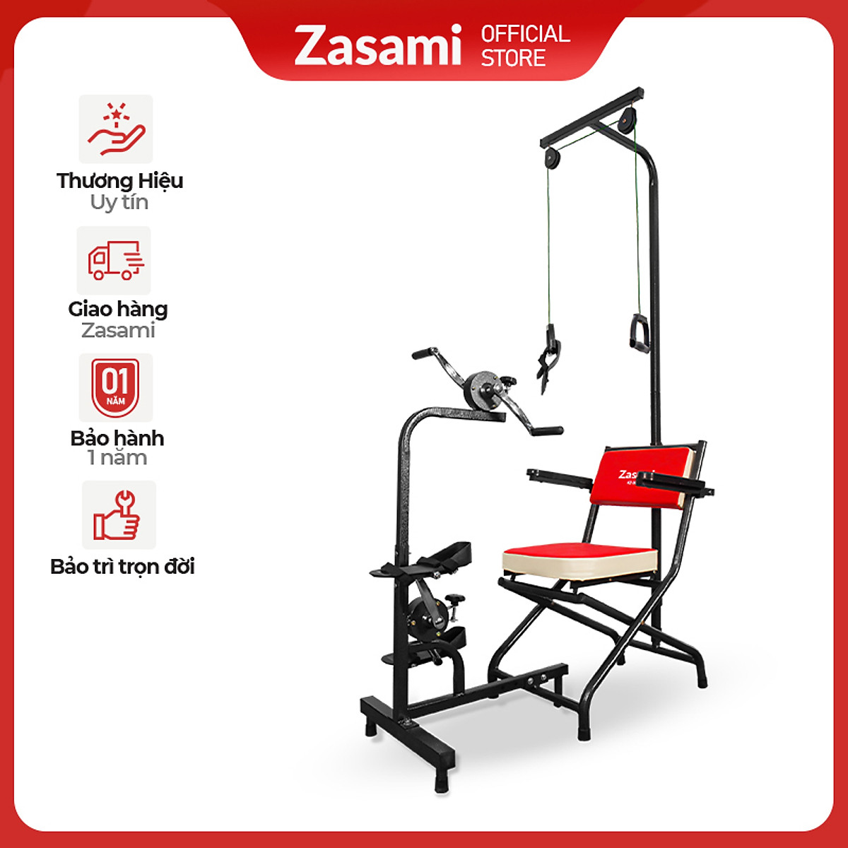 Thiết Bị Phục Hồi Chức Năng Zasami KZ cải tiến có đai giữ cố định người bệnh 3 trong 1