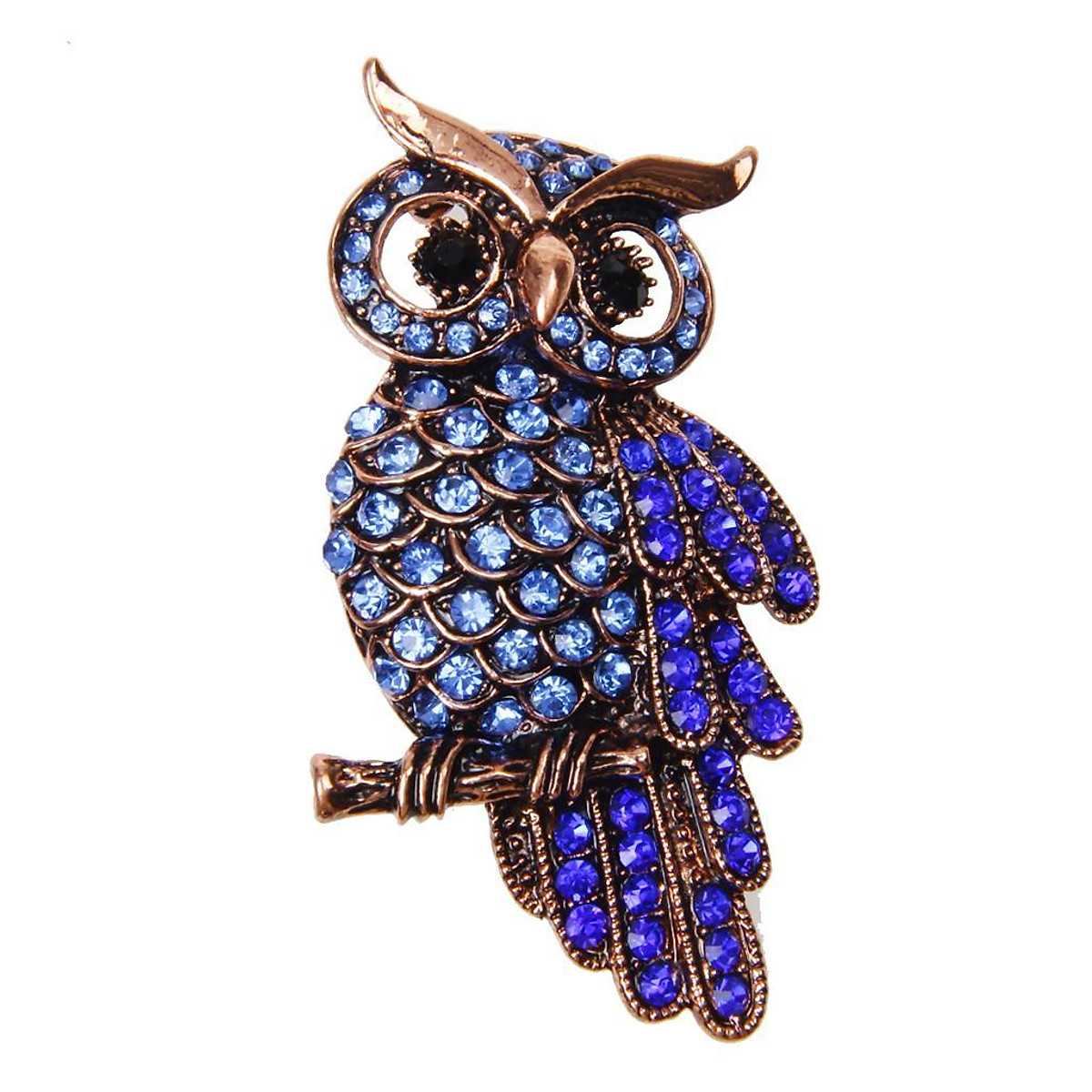 Cute Owl Animal Crystal Brooches Pin Vintage Women/Men/Kids Gift ...