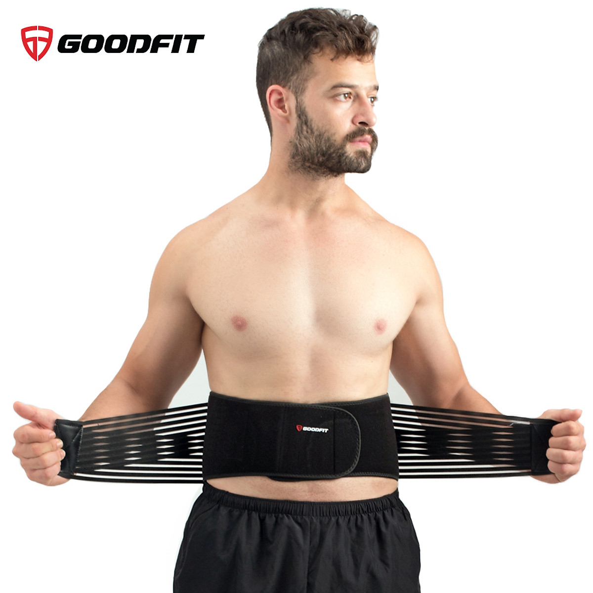 Đai lưng tập gym,đai bảo vệ cột sống chống đau lưng 2 dây nén GoodFit GF722WS