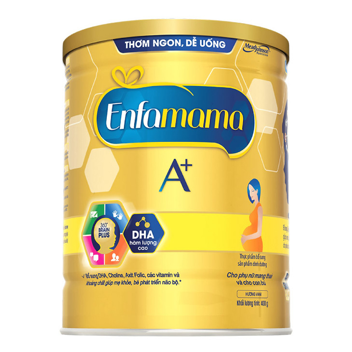 Sữa Bột Bầu Enfamama A+ với 360° Brain Plus - Vị Vanilla - 400g