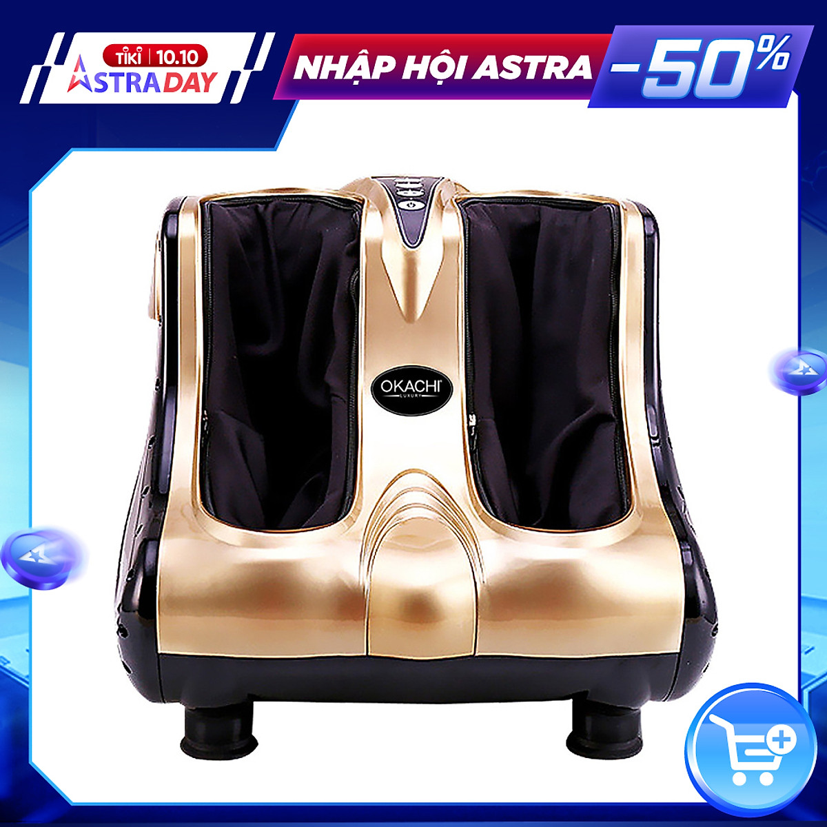 Máy massage chân hồng ngoại 3D OKACHI JP- 810 (màu Gold) 