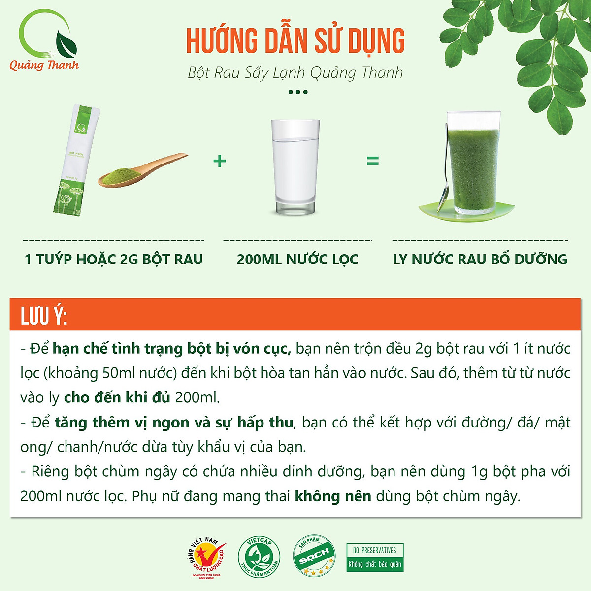 Bột Diếp Cá Sấy Lạnh Nguyên Chất Gói 100gr - Giảm mở, giảm cân, kháng viêm, hỗ trợ trĩ, táo bón