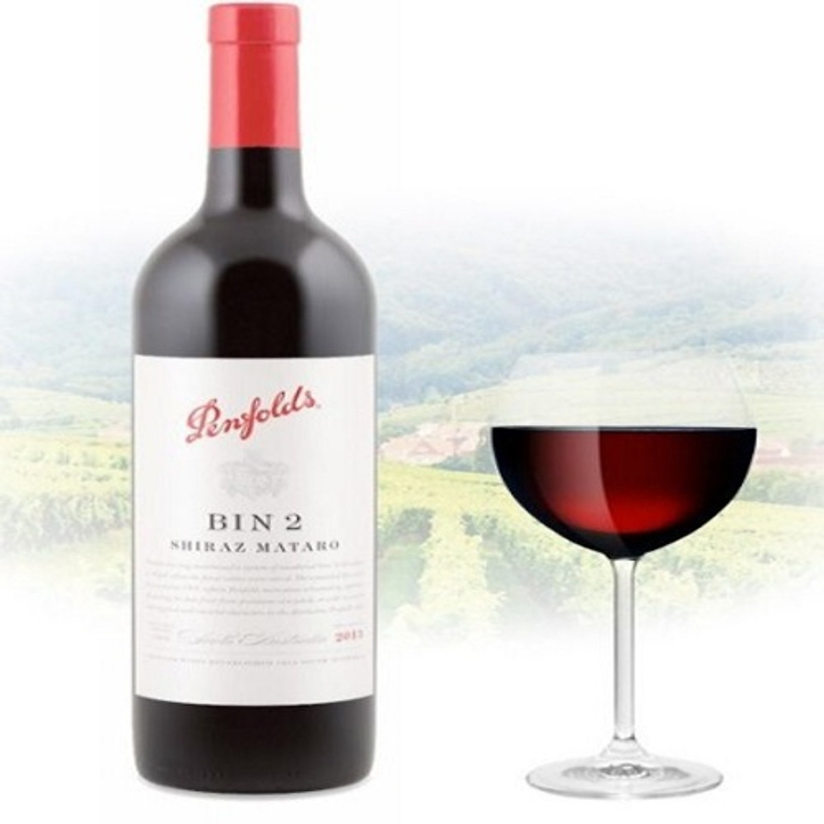 Rượu vang đỏ Úc Penfolds Bin 2 Shiraz Mataro 750ml 14,5% - Không hộp