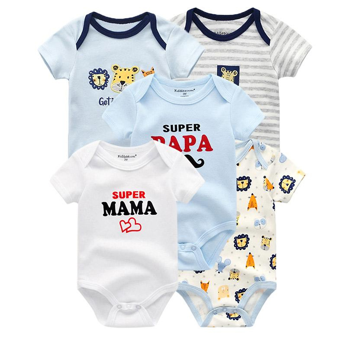 Mua 2021 Cho Bé Rompers 5 Hộp Infantil Áo Liền Quần Đùi Bé Trai & Bé Gái  Quần Áo Mùa Hè Cao Cấp Sọc Sơ Sinh Ropa Bebe Quần Áo trang Phục -