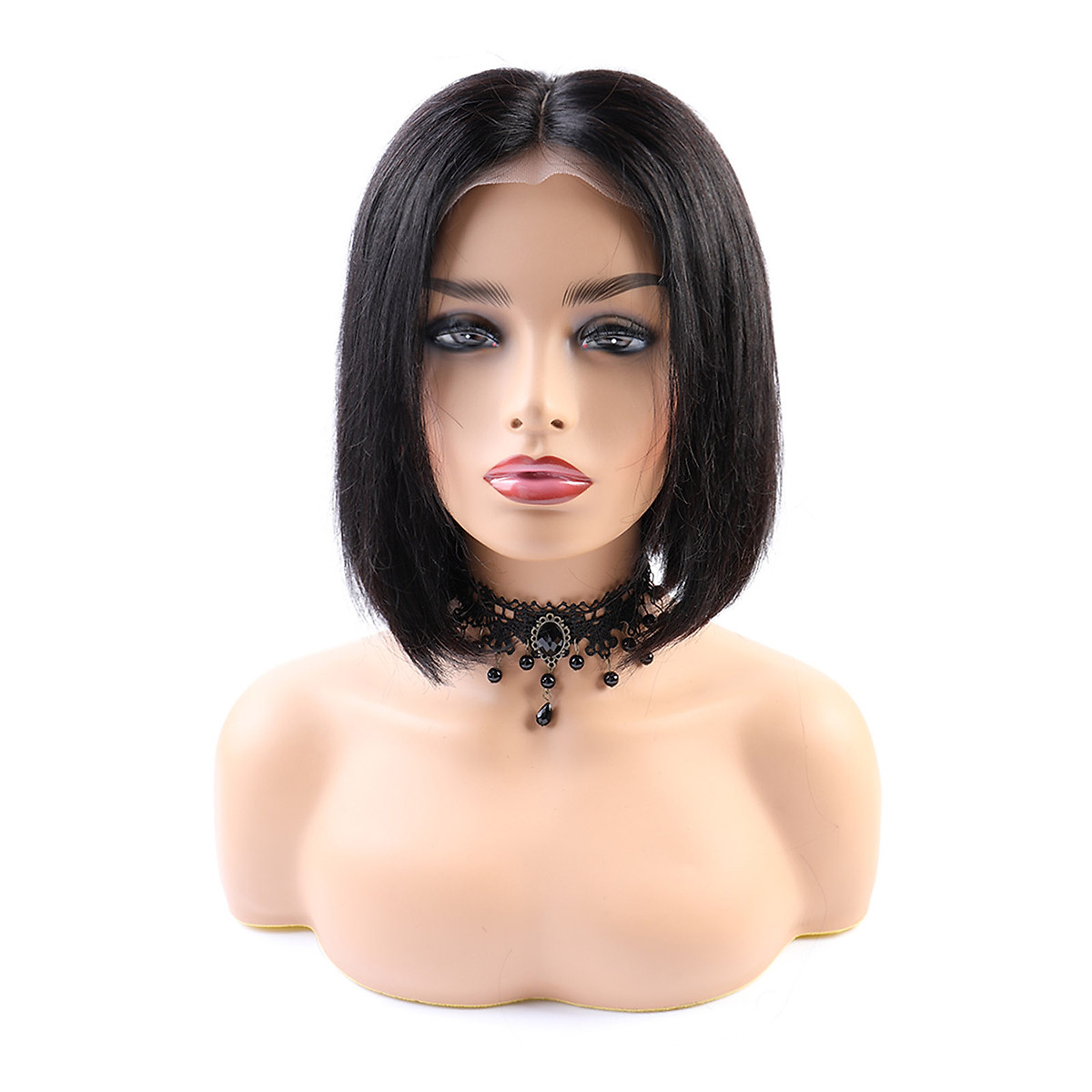 Mua 10 inch Short Hair Wigs Medium Parting Straight Hair Wigs Black Hair Wigs for Women Hair Styling Mua 10 inch Short Hair Wigs Medium Parting Straight Hair Wigs Black Hair Wigs for Women Hair Styling