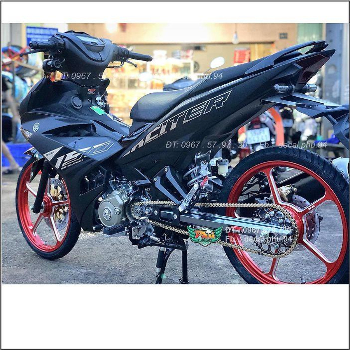 Tem rời Exciter 150 Đen nhám Mẫu 2020 (X) -1