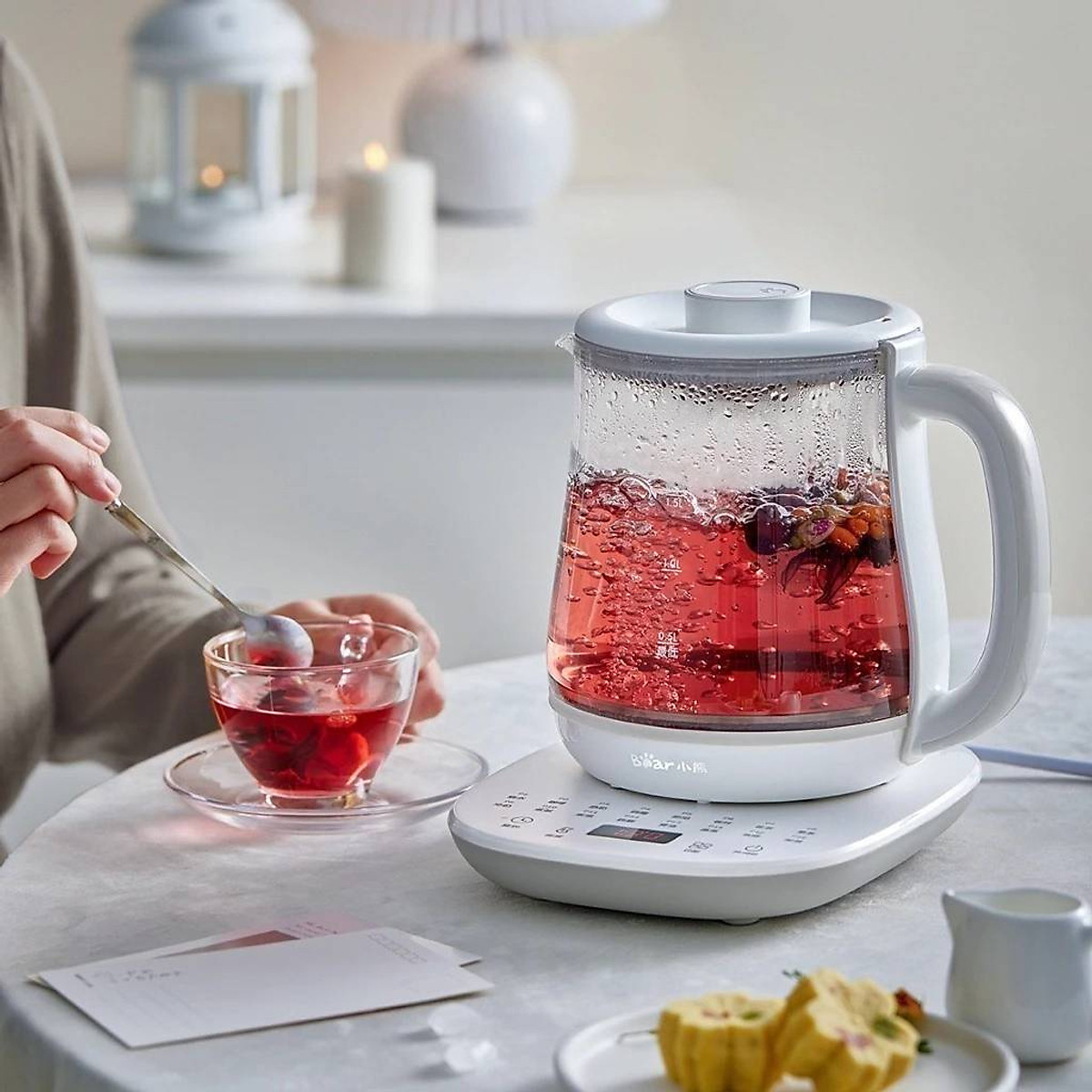 Bình trà đa năng Bear YSH-D15V7 (1,5 lít) - Hàng nội địa - Hàng chính hãng