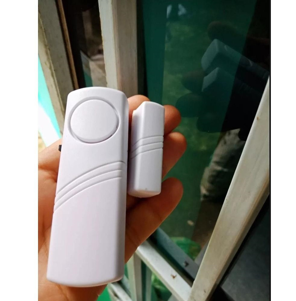 Chuông báo động chống trộm gắn cửa không dây cảm ứng từ, kêu to có công tắc, Chất lượng cao, bền bỉ - Hàng chính hãng