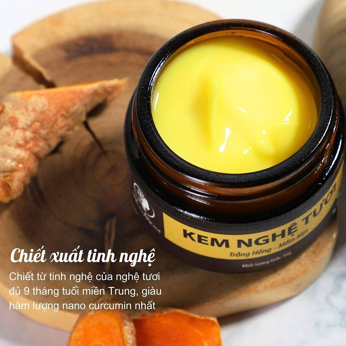 Kem nghệ tươi dưỡng da trắng mịn, sạch sạm nám Wonmom 50g