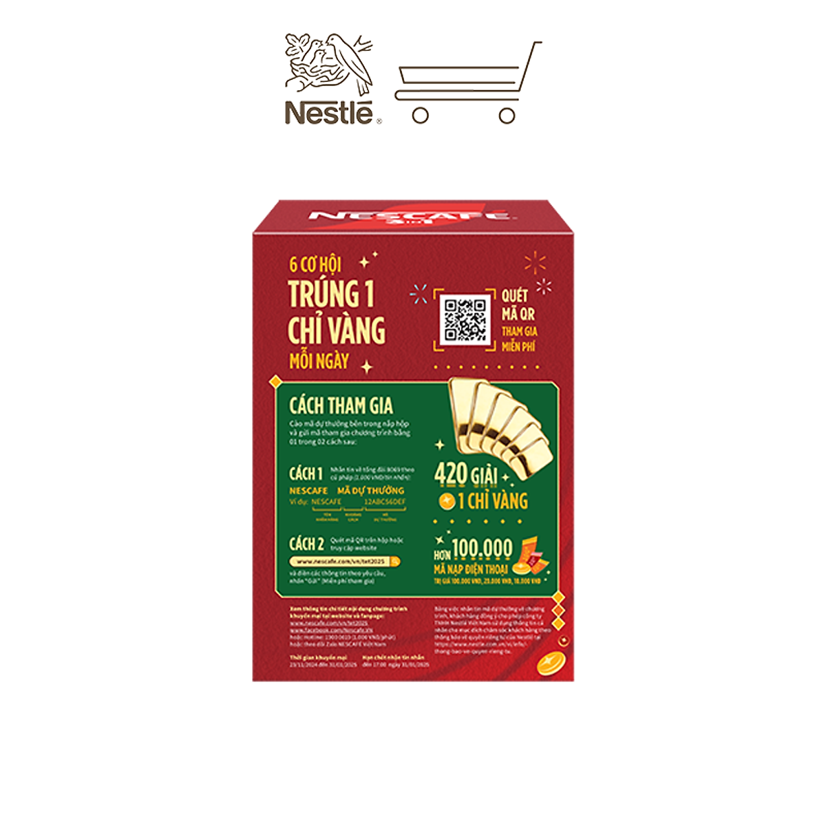 NESCAFÉ 3in1 VỊ NGUYÊN BẢN ( 16g x 20 gói)