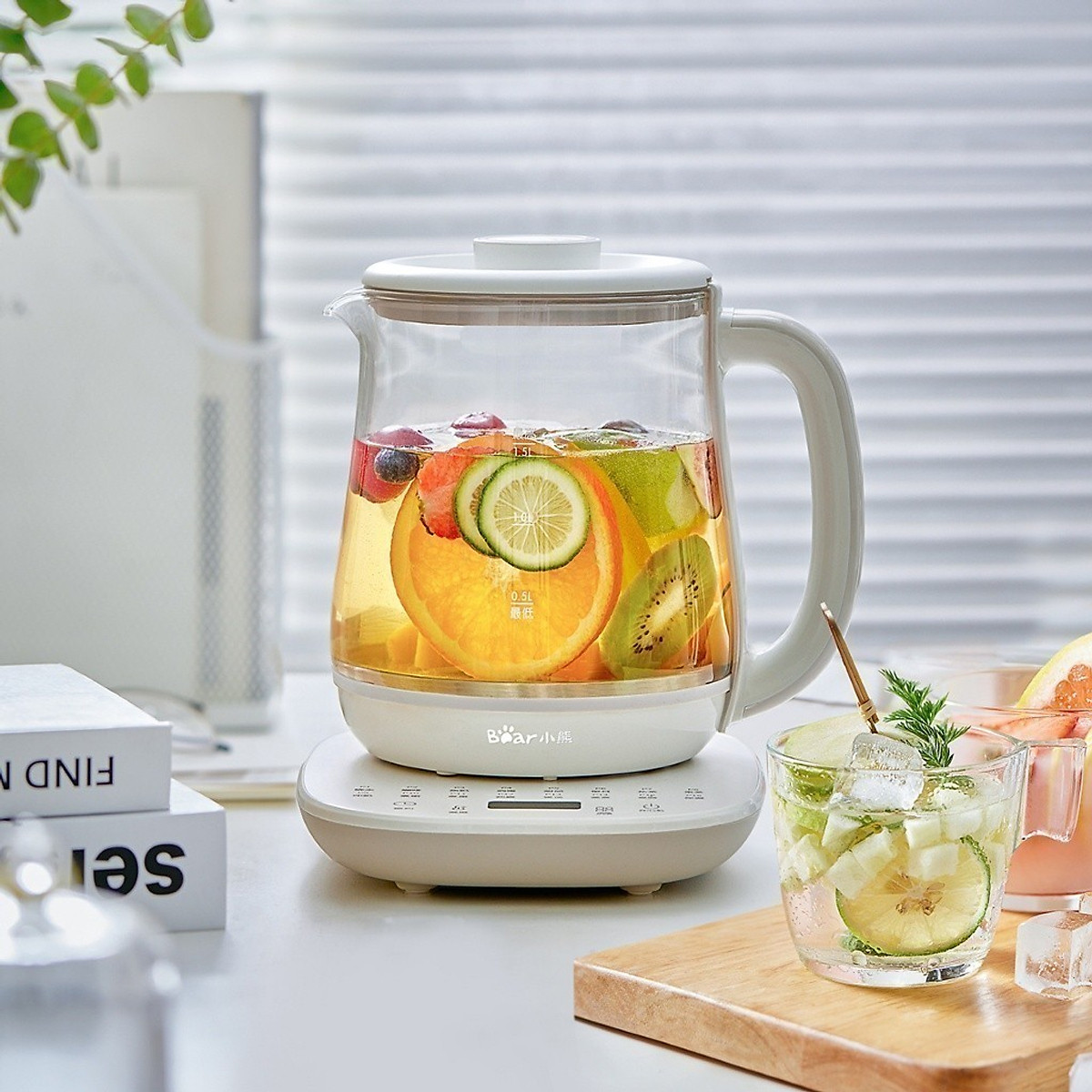 Bình trà đa năng Bear YSH-D15V7 (1,5 lít) - Hàng nội địa - Hàng chính hãng