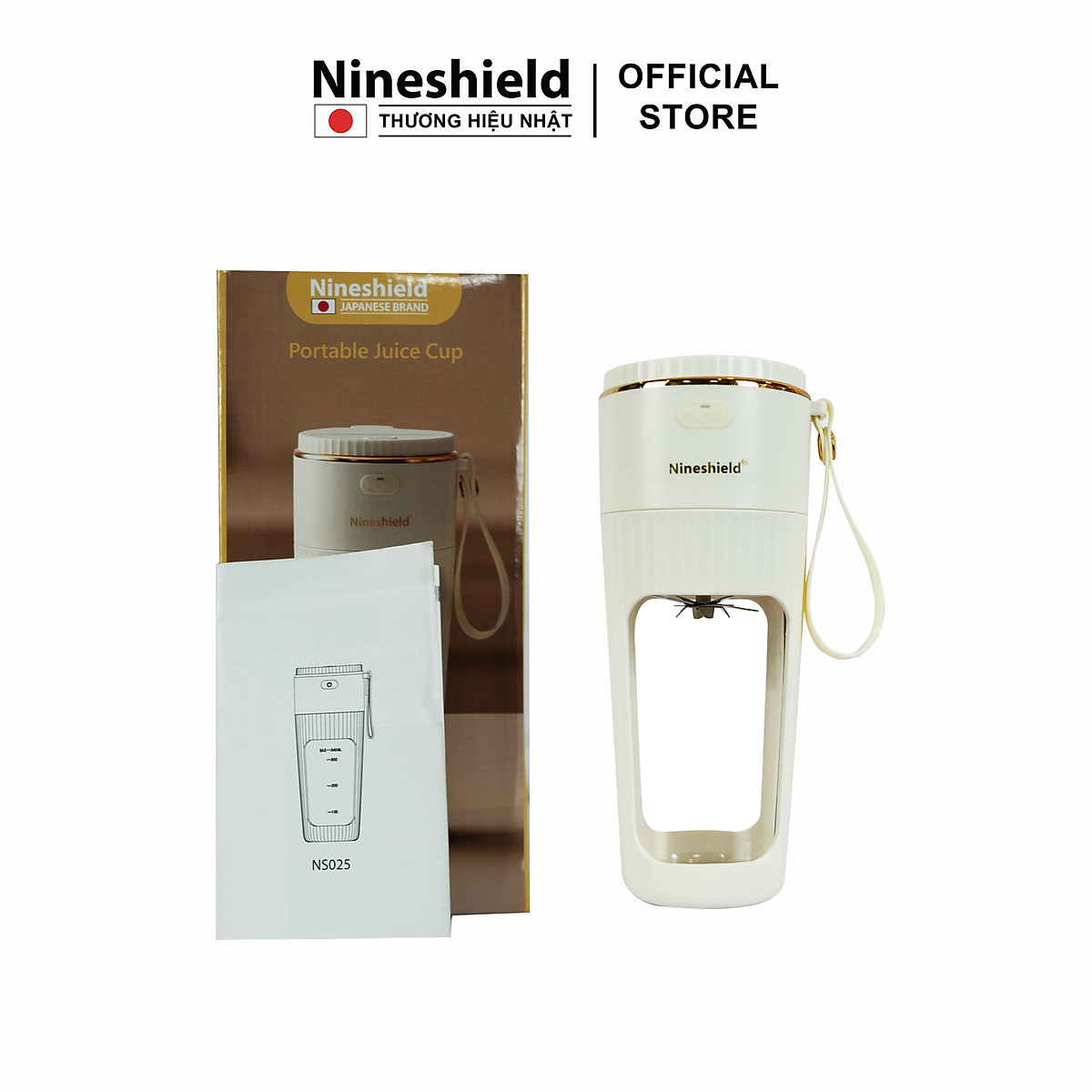 Máy xay sinh tố cầm tay Nineshield NS025 - Hàng chính hãng