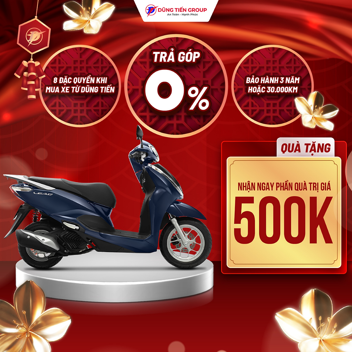Xe Máy Honda LEAD 125cc 2025 - Phiên Bản Cao Cấp