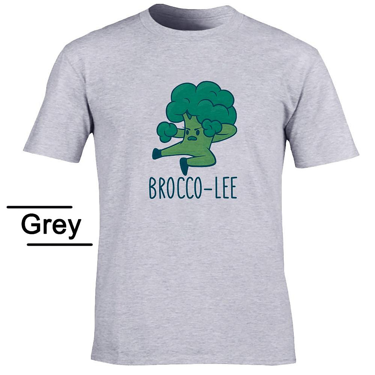 Mua Summer T-shirt Male Funny Print Bruce Lee Kung Fu Broccoli Short Sleeve O-neck Casual Tee Hip-hop S - GRAY, GRAY tại DOHOT Mua Summer T-shirt Male Funny Print Bruce Lee Kung Fu Broccoli Short Sleeve O-neck Casual Tee Hip-hop S - GRAY, GRAY tại DOHOT