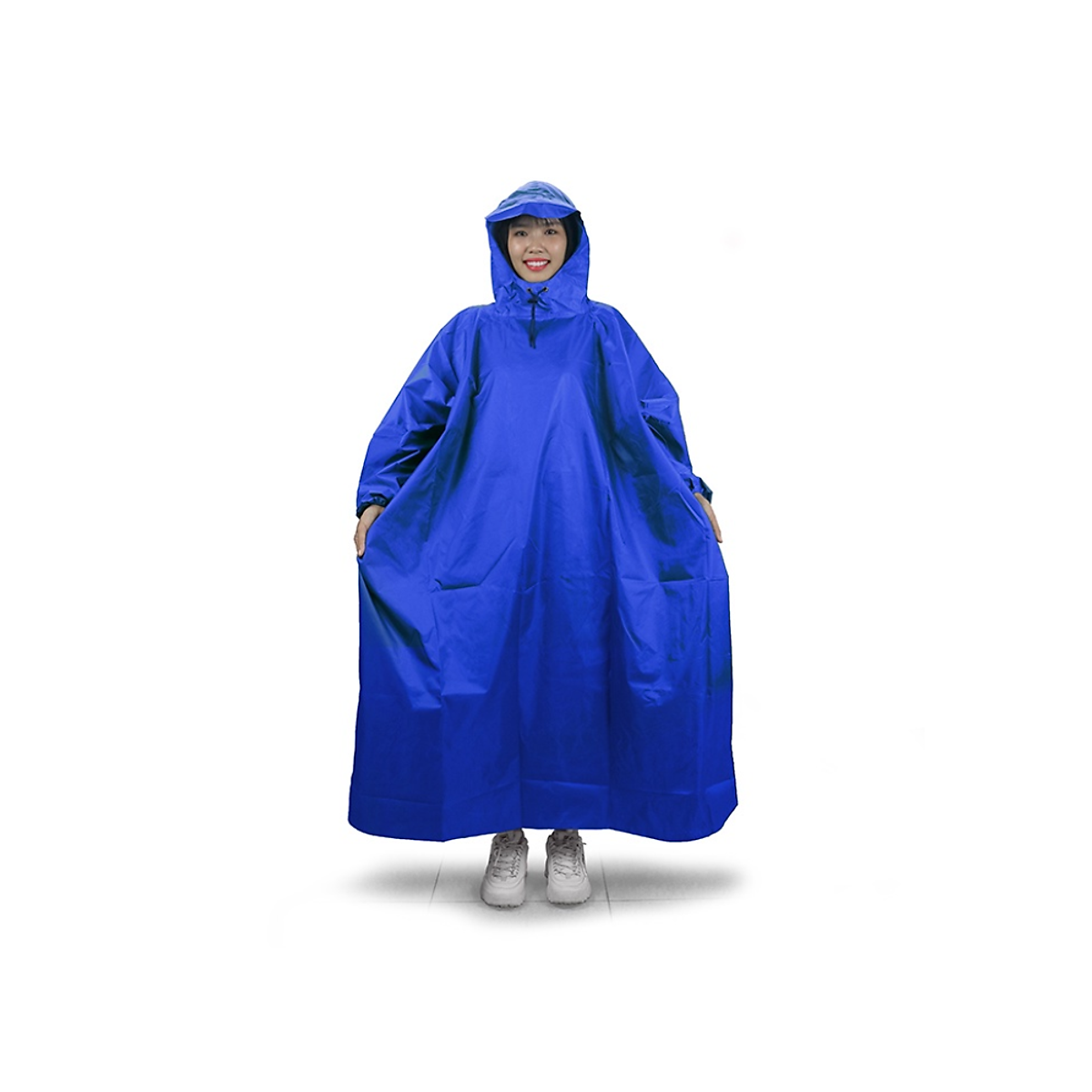 [QUÀ TẶNG] Áo mưa Omron cao cấp chất liệu PVC chống thấm, tay cúc bấm, có túi đựng kèm