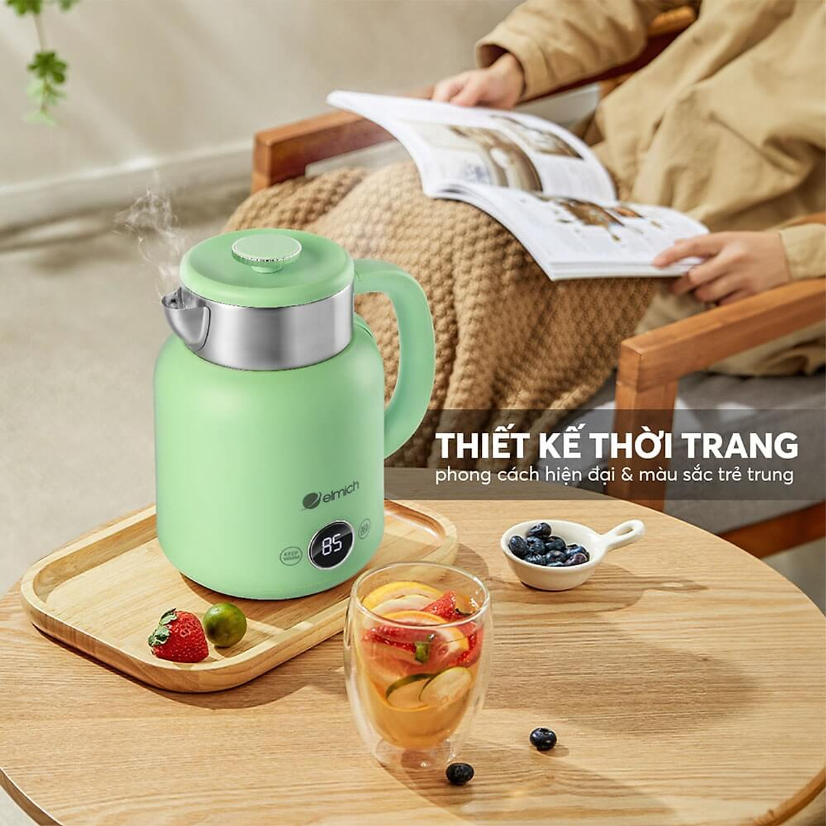 Ấm siêu tốc Elmich KEE 8456 - Hàng chính hãng