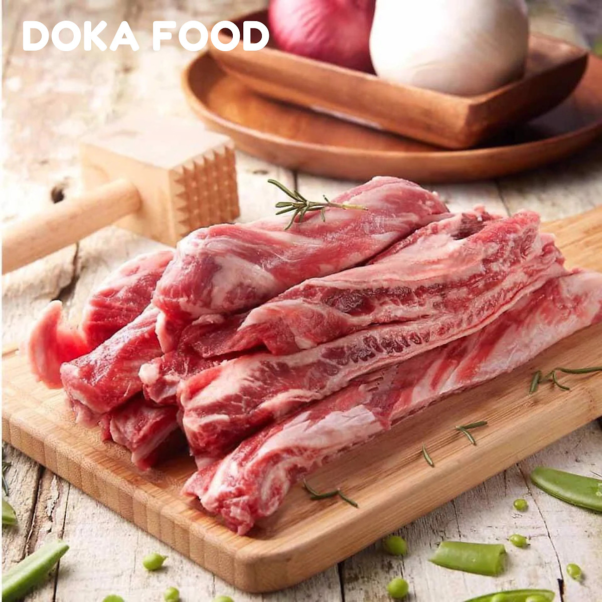 Dẻ sườn bò 1kg, thịt bò nhập khẩu Doka Food - Thịt bò, bê