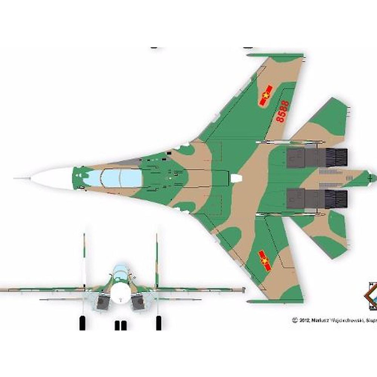 Trumpeter 01660 172 Mô Hình Máy Bay Russian Su27 Flanker B Fighter