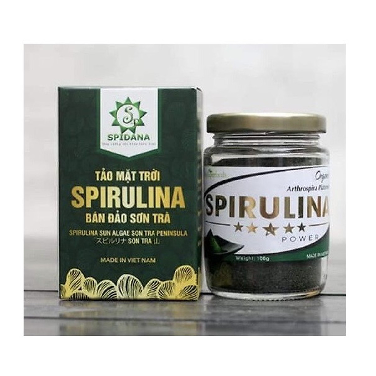 Thực phẩm dinh dưỡng Tảo Spirulina Hộp 100g - Dành dành cho người lớn
