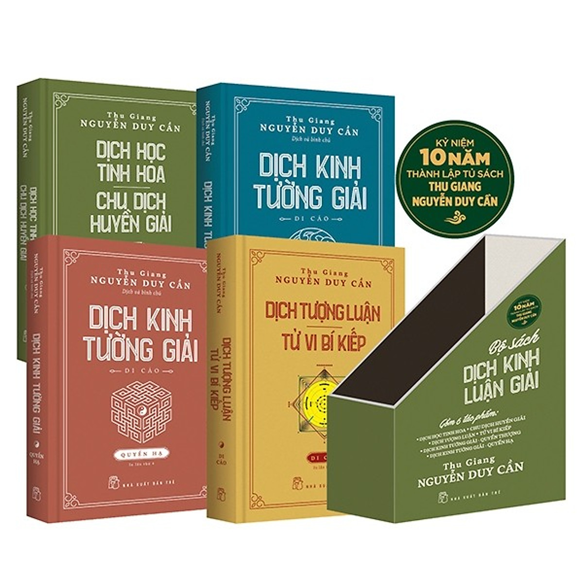 TS Thu Giang Nguyễn Duy Cần - Bộ sách Dịch kinh luận giải (4 quyển, Bìa cứng, Mạ vàng) _BOOKCITY