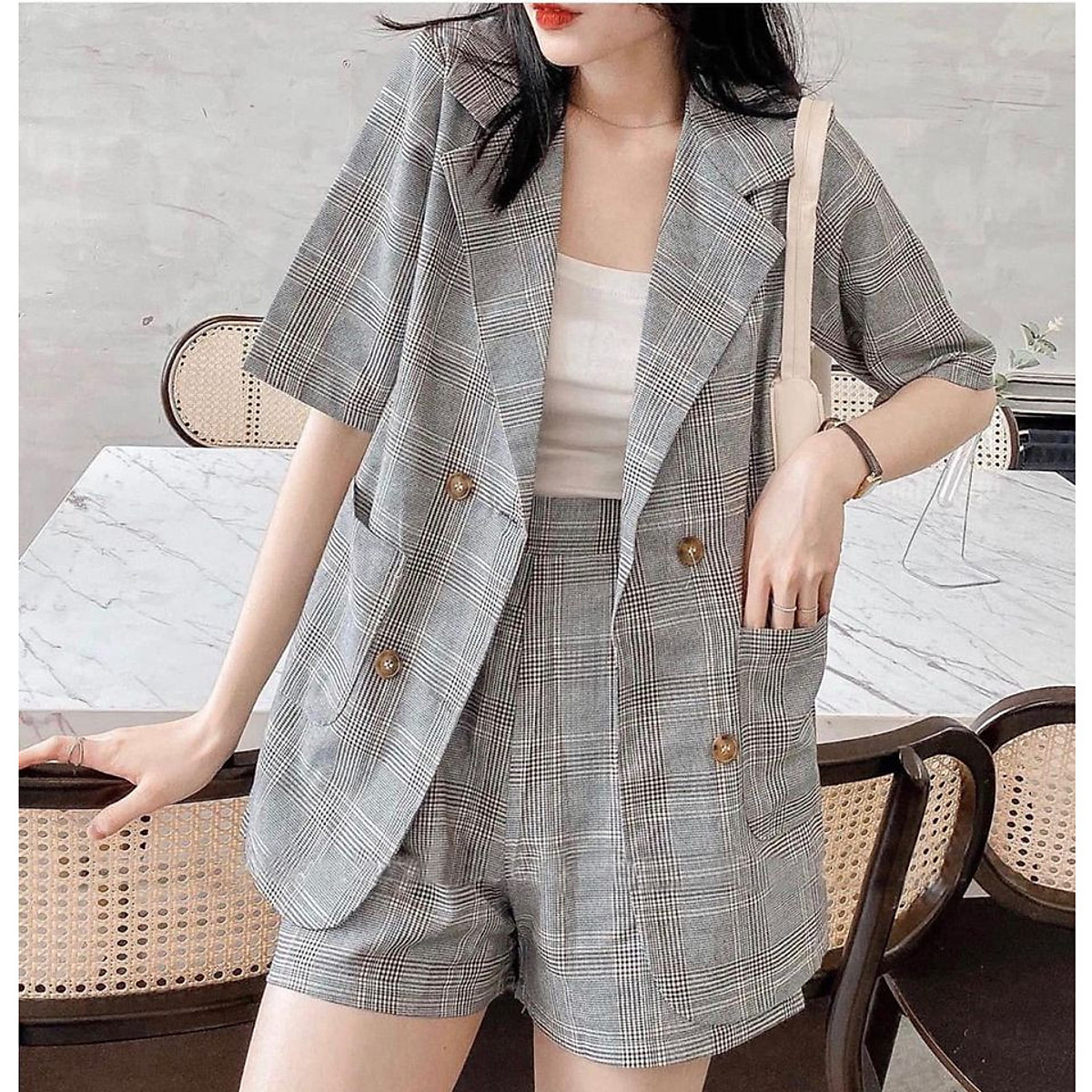 Tổng hợp Set Áo Vest Quần Short giá rẻ bán chạy tháng 82023  BeeCost