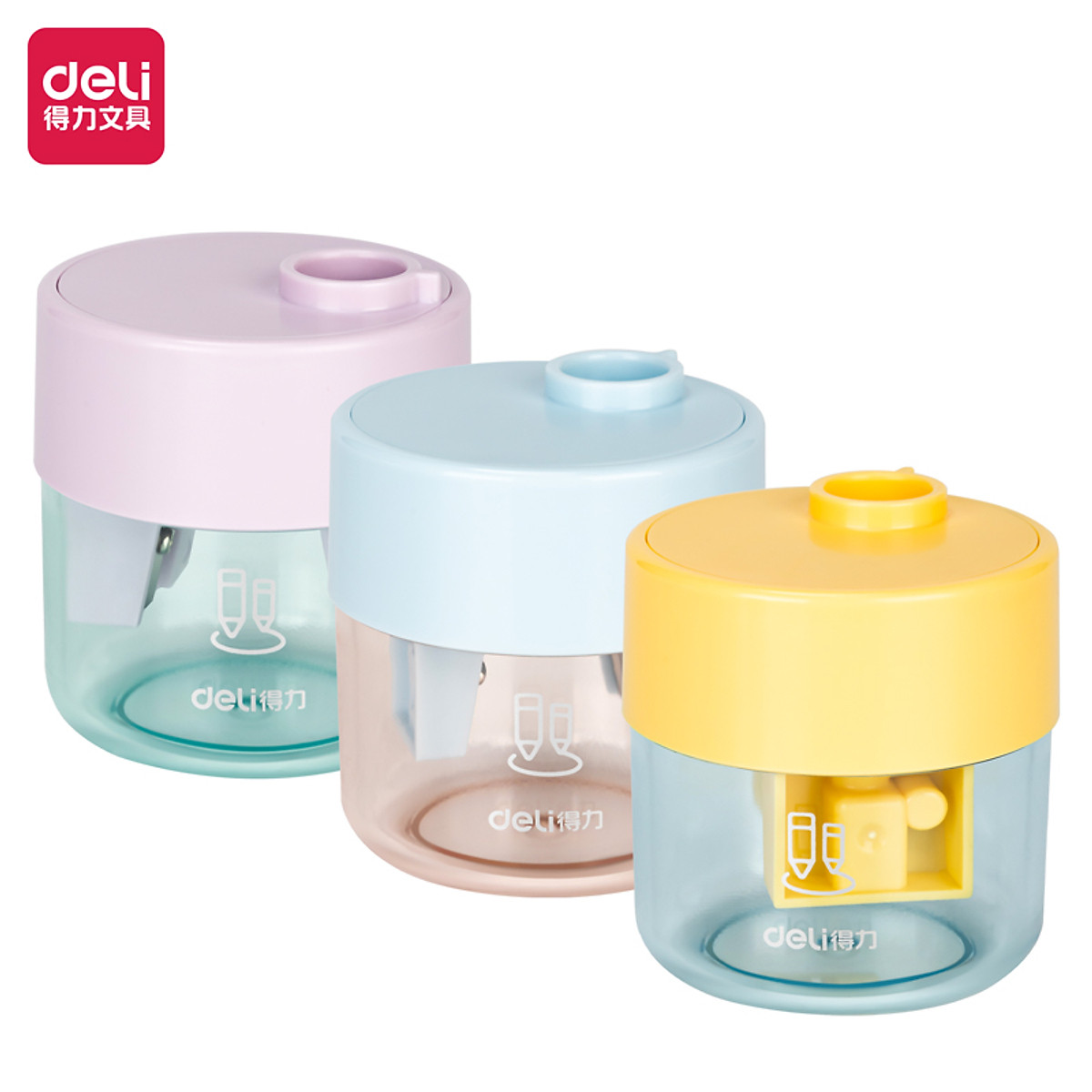 Gọt Bút Chì, Chuốt Bút Chì Mini Học Sinh Văn Phòng Nhỏ Gọn, Tiện Lợi, Dễ Thương Deli- Lưỡi Thép Không Gỉ, Sắc Bén