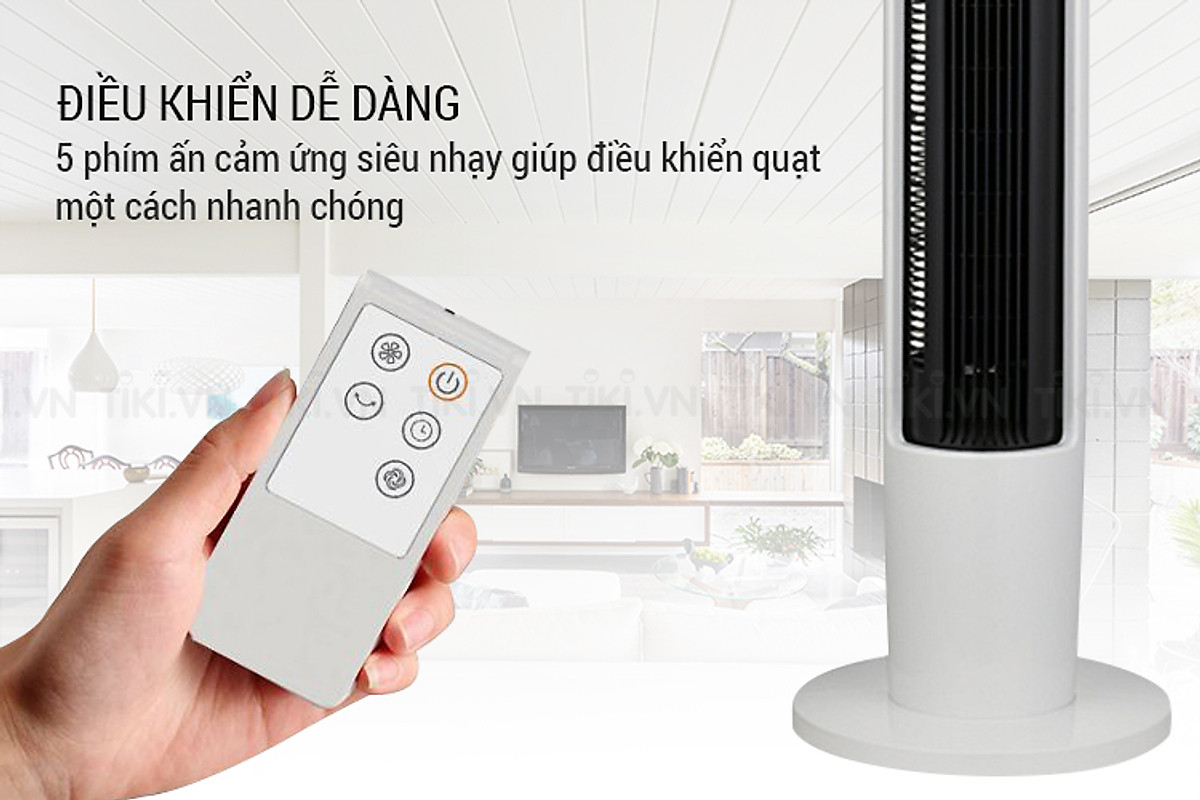 Quạt Tháp Tiross TS9181 (45W) - Trắng - Hàng chính hãng