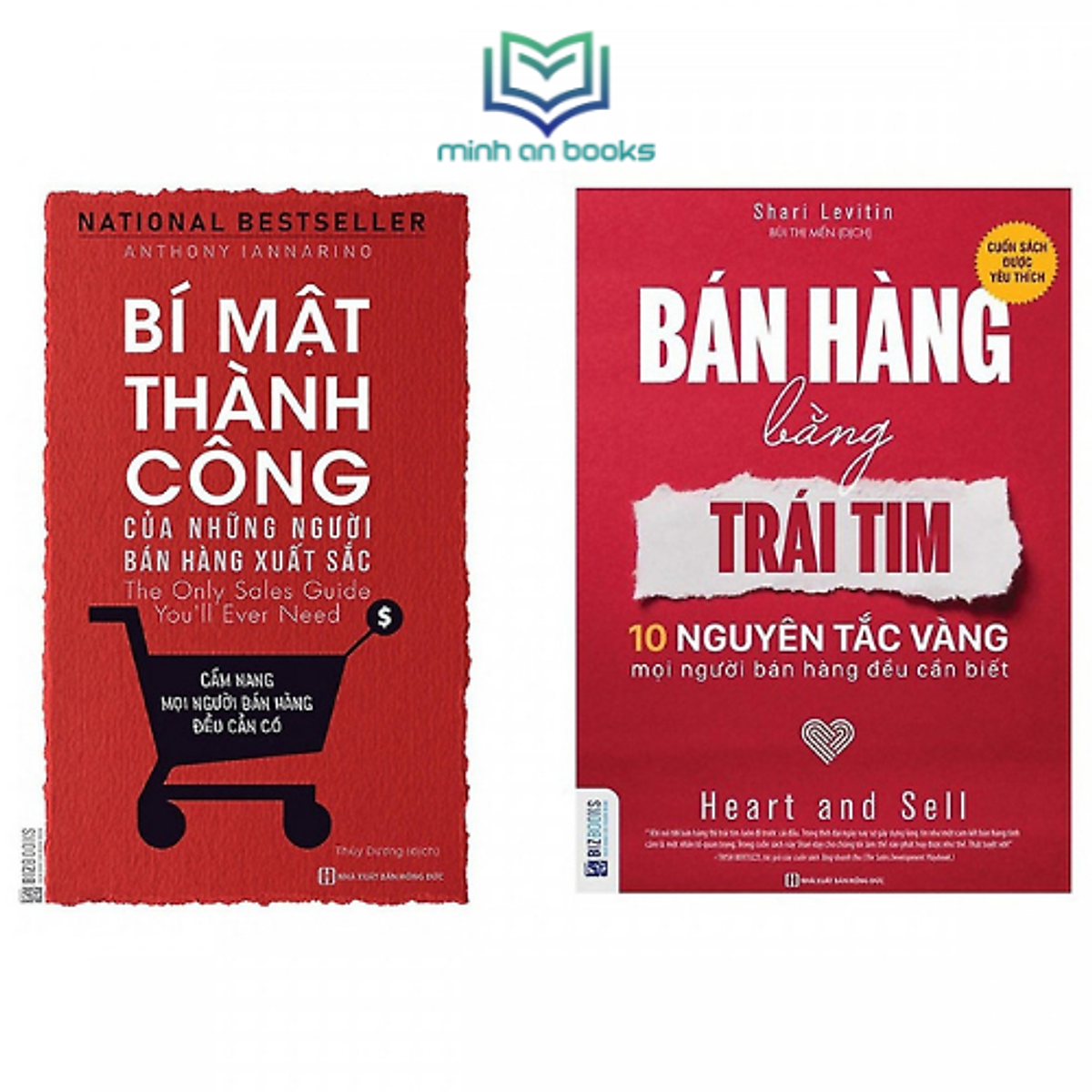 Combo Nghệ Thuật Bán Hàng Đỉnh Cao: Bí Mật Thành Công Của Những Người Bán Hàng Xuất Sắc + Bán Hàng Bằng Trái Tim - 10 Nguyên Tắc Vàng Mọi Người Bán Hàng Đều Cần Biết - BIZBOOKS x MinhAnBooks