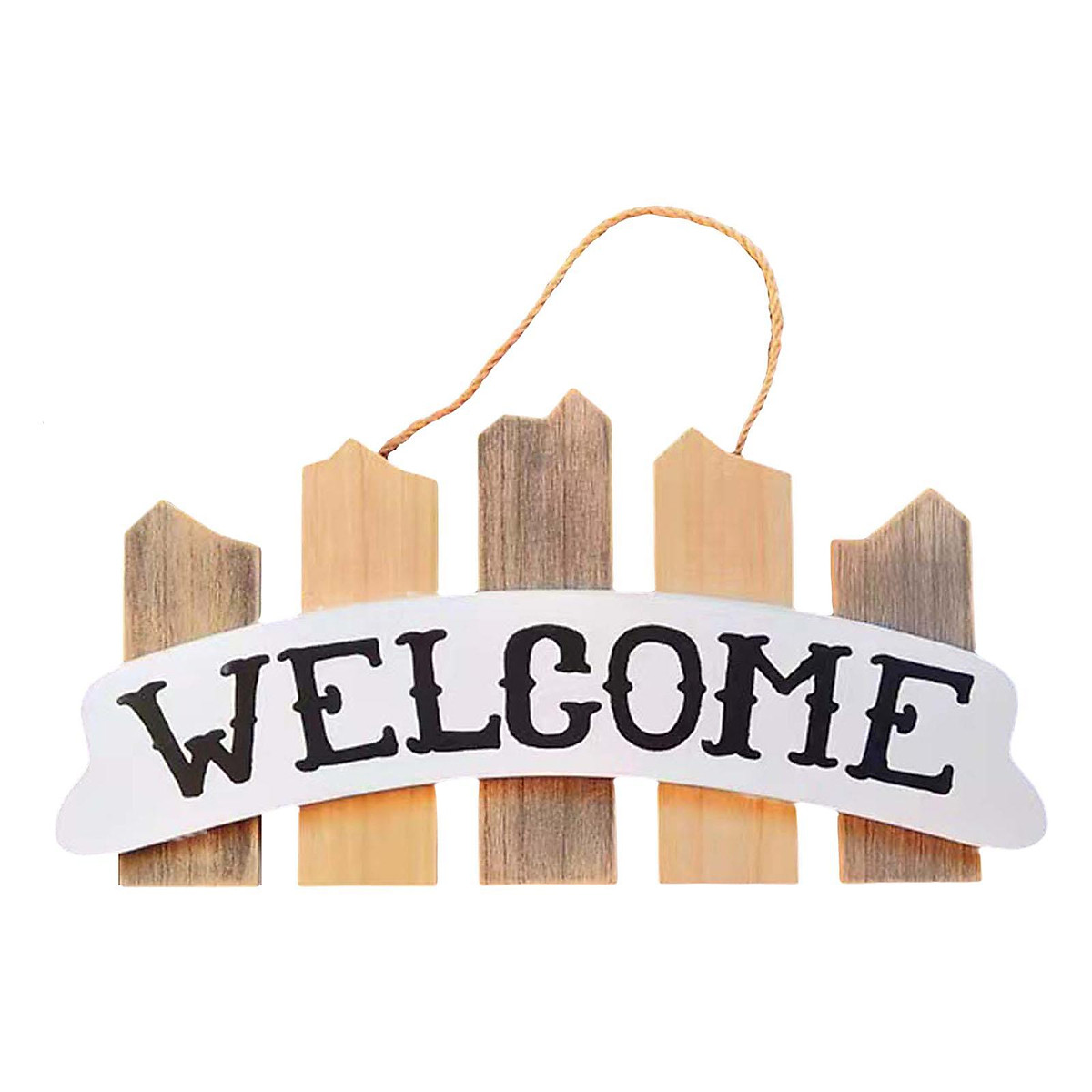 Rustic Wooden Welcome Sign Door Hanger Art Plaque for Front Door ...