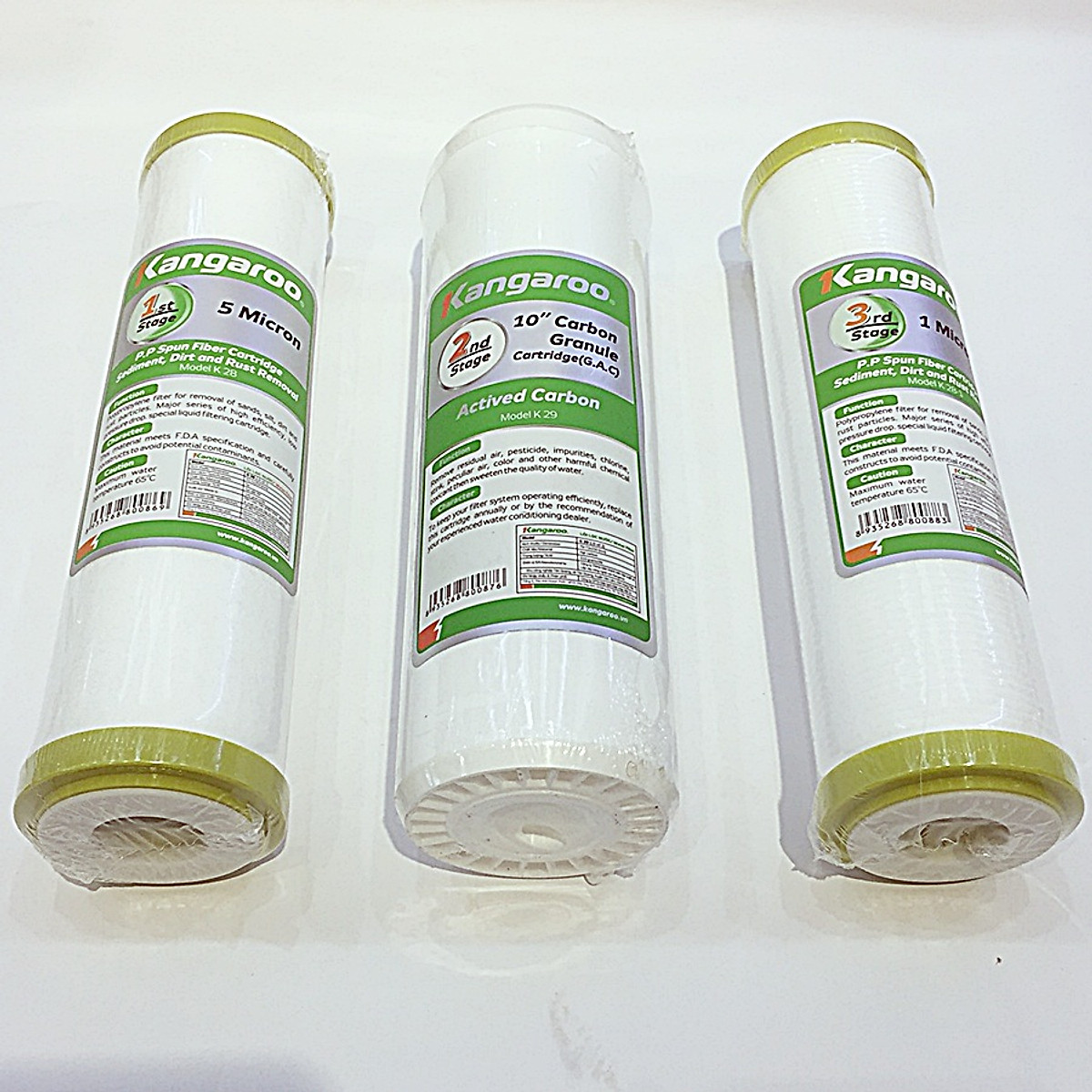 Bộ lõi lọc nước Kangaroo số 1, 2, 3 Hàng chính hãng