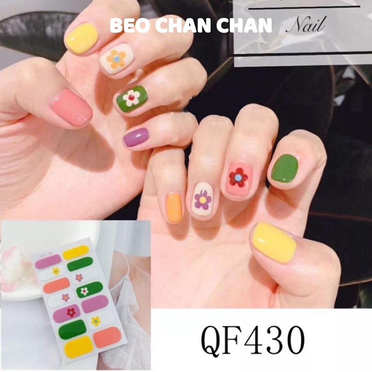 Tuyển chọn 200 mẫu nails nhiều màu được yêu thích nhất