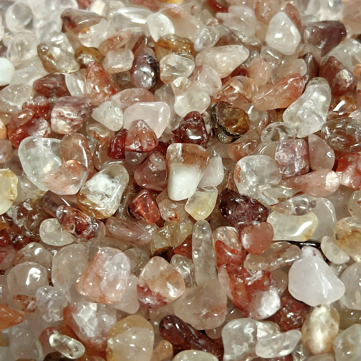 100g Vụn đá Fire Quartz - Thạch anh lửa tự nhiên