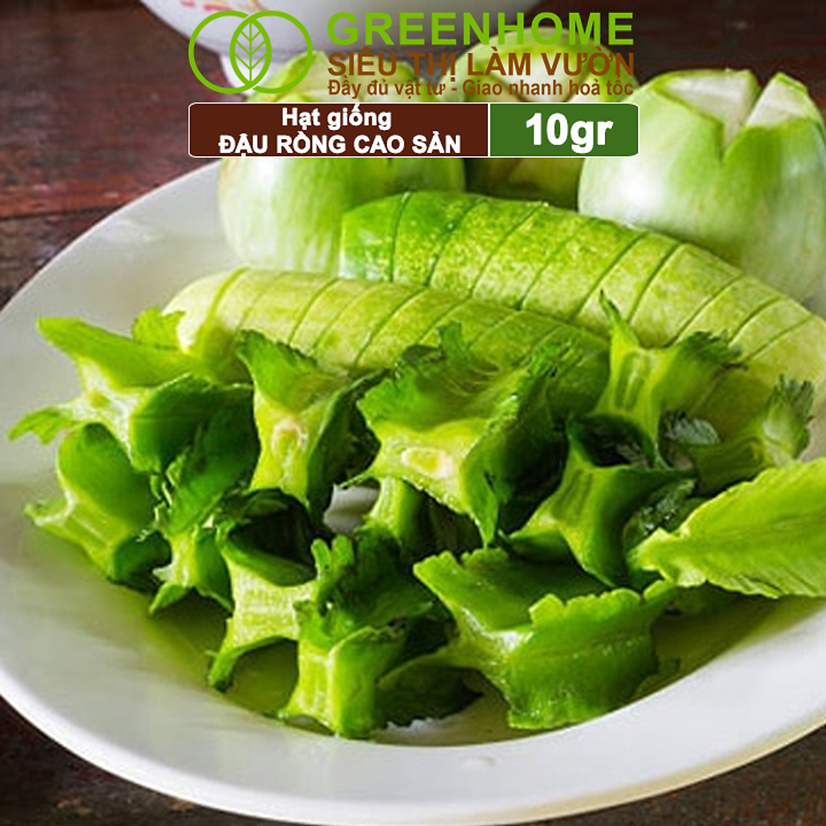 Hạt Giống Đậu Rồng Greenhome, Gói 10gr, Dễ Trồng Quanh Năm, Nảy Mầm Cao, Thu Hoạch Nhanh, Năng Suất Cao T08