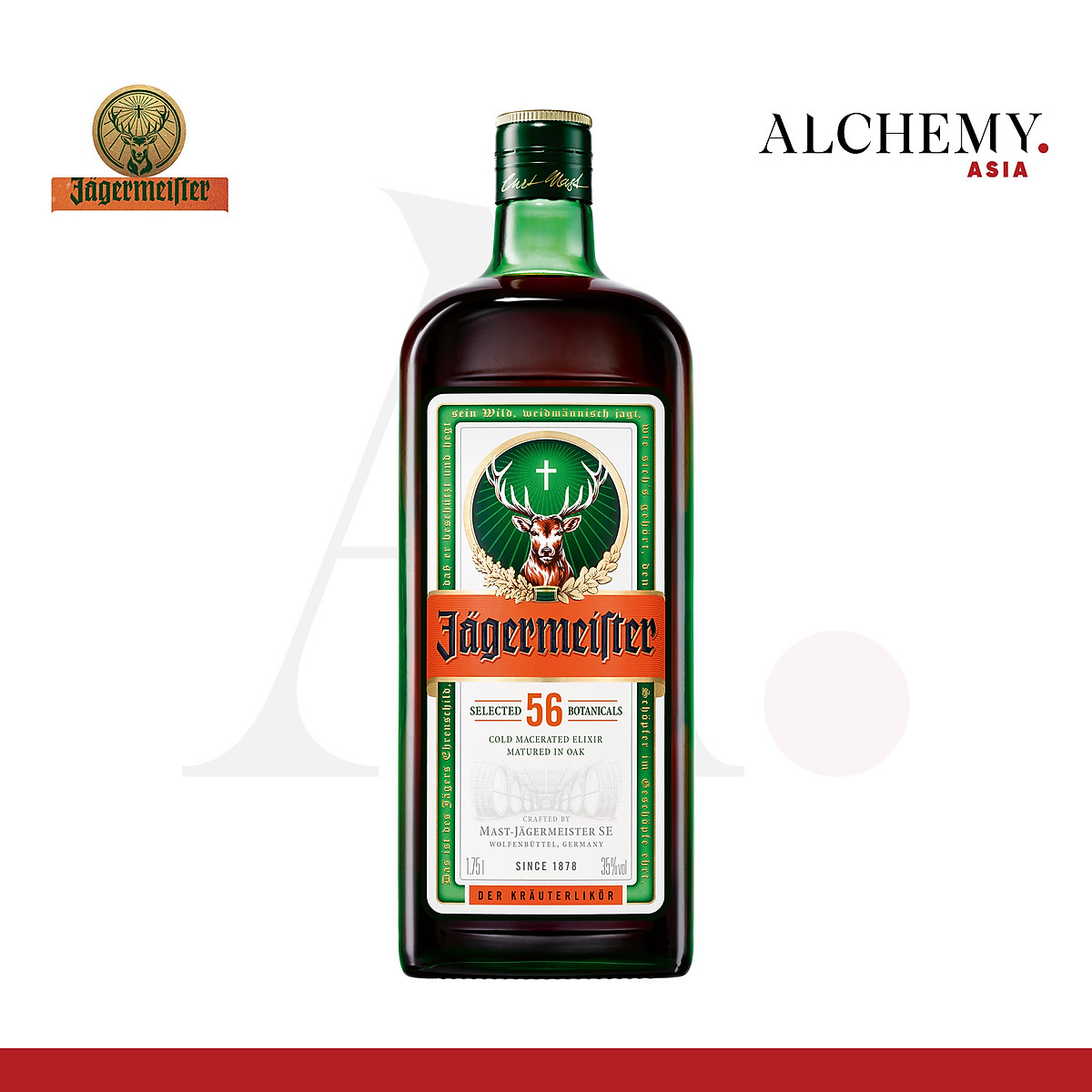 Rượu mùi Jagermeister 35% 1750ml - tặng kèm HANDPUMP