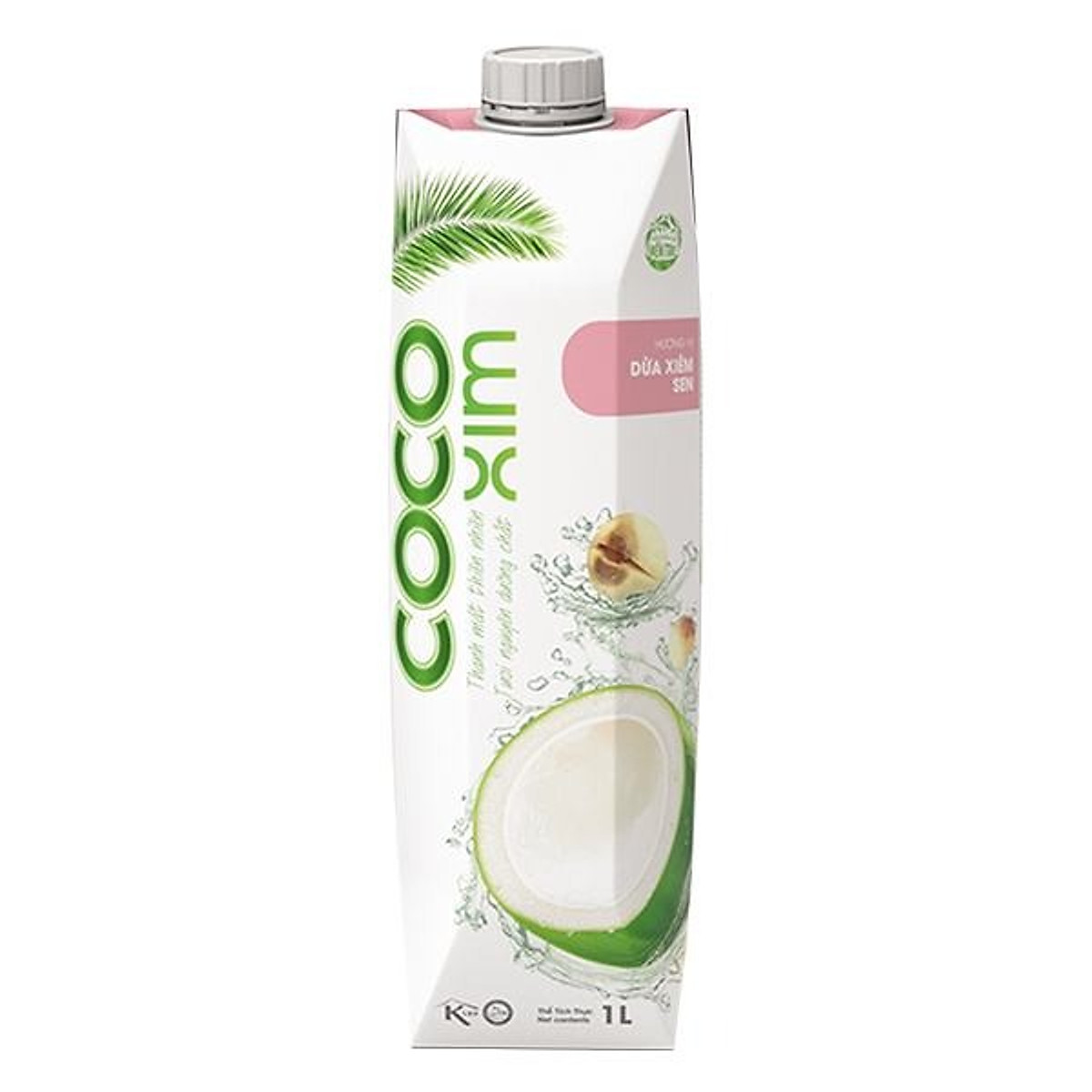 Thùng 12 Hộp Nước dừa đóng hộp Cocoxim Sen 1000ml