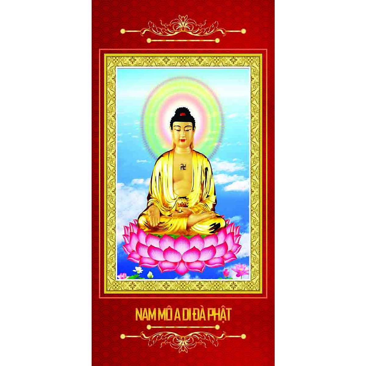 Mua Tranh Phật Kim Sa Phật A Di Đà - A Di Đà Phật 5 tại Xưởng Chân ...