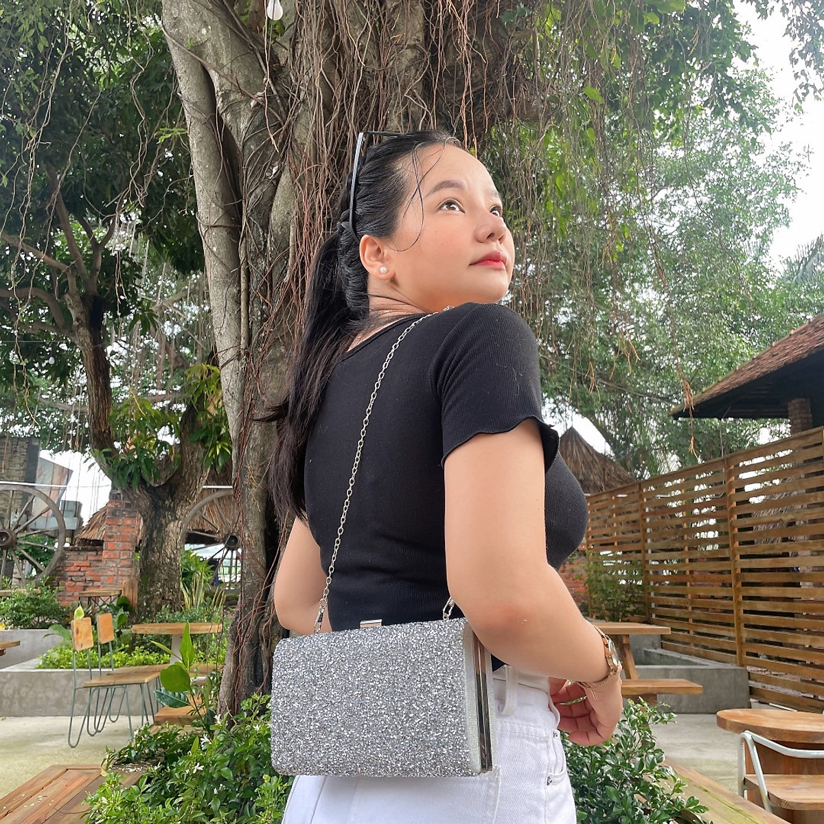 Ví dự tiệc cưới sang trọng, kèm dây xích sang trọng, đẳng cấp (Nhiều mẫu để chọn)