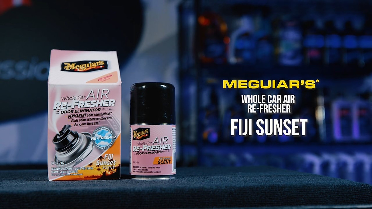 Xịt khử mùi diệt khuẩn nội thất xe hơi hương Fiji nhiệt đới( Xịt khử mùi ô tô) - Meguiar's Air Refresher Fiji Sunset G201502