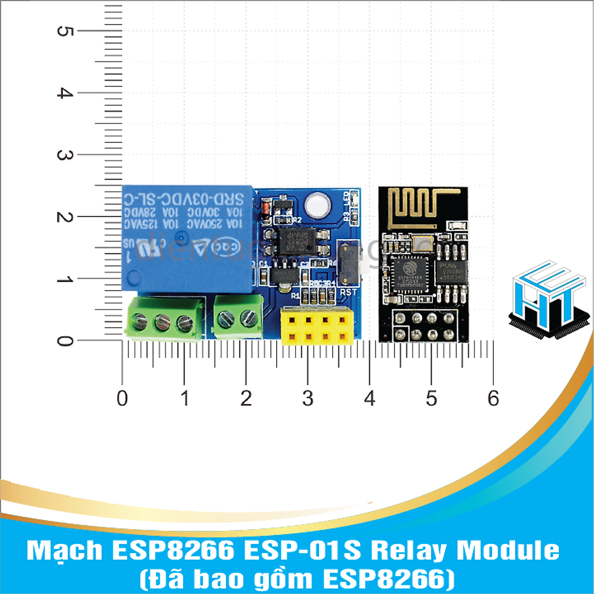 Mạch ESP8266 ESP01S Relay Module (Đã bao gồm ESP8266) Các Module