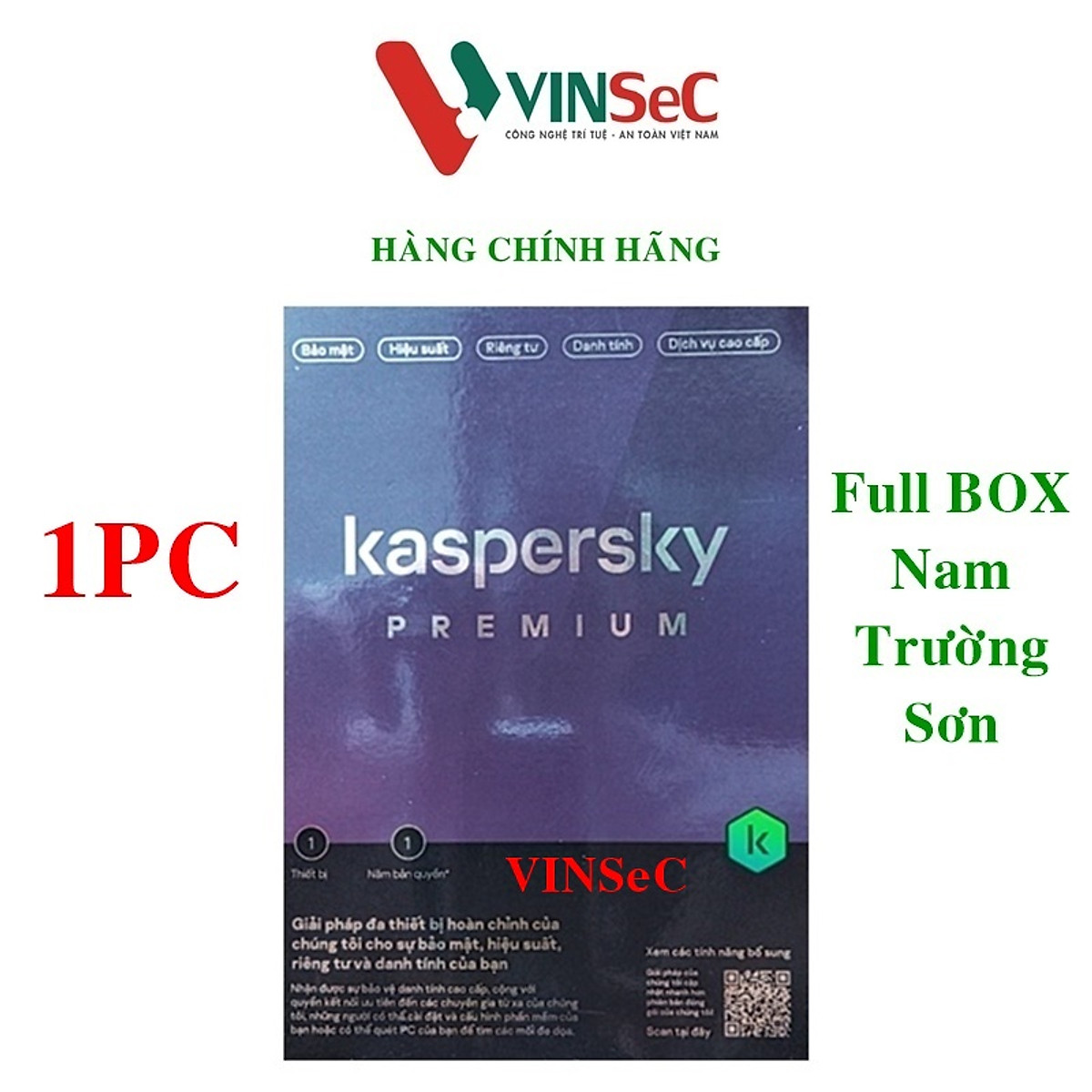 Phần mềm diệt virus Kaspersky Premium 1 Thiết bị/năm - Hàng Chính Hãng