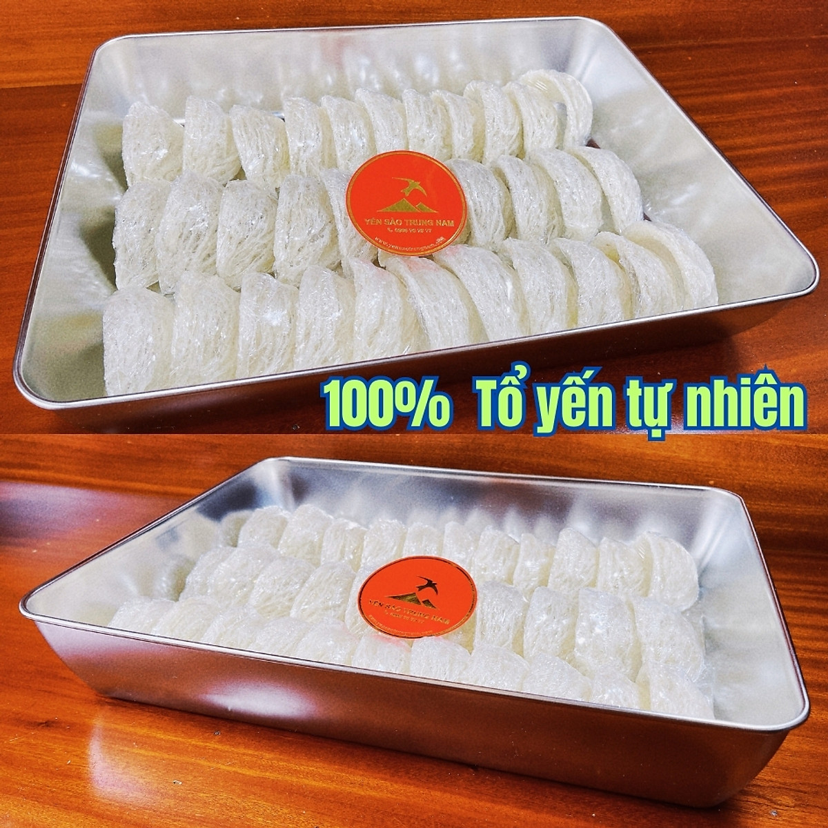 Tổ Yến Sào Tinh Chế (8g/Hộp) (Tổ Yến làm sạch/Tổ Yến Sạch chế biến từ Tổ Yến Thô /Tổ Yến còn lông) Yến Sào Trung Nam