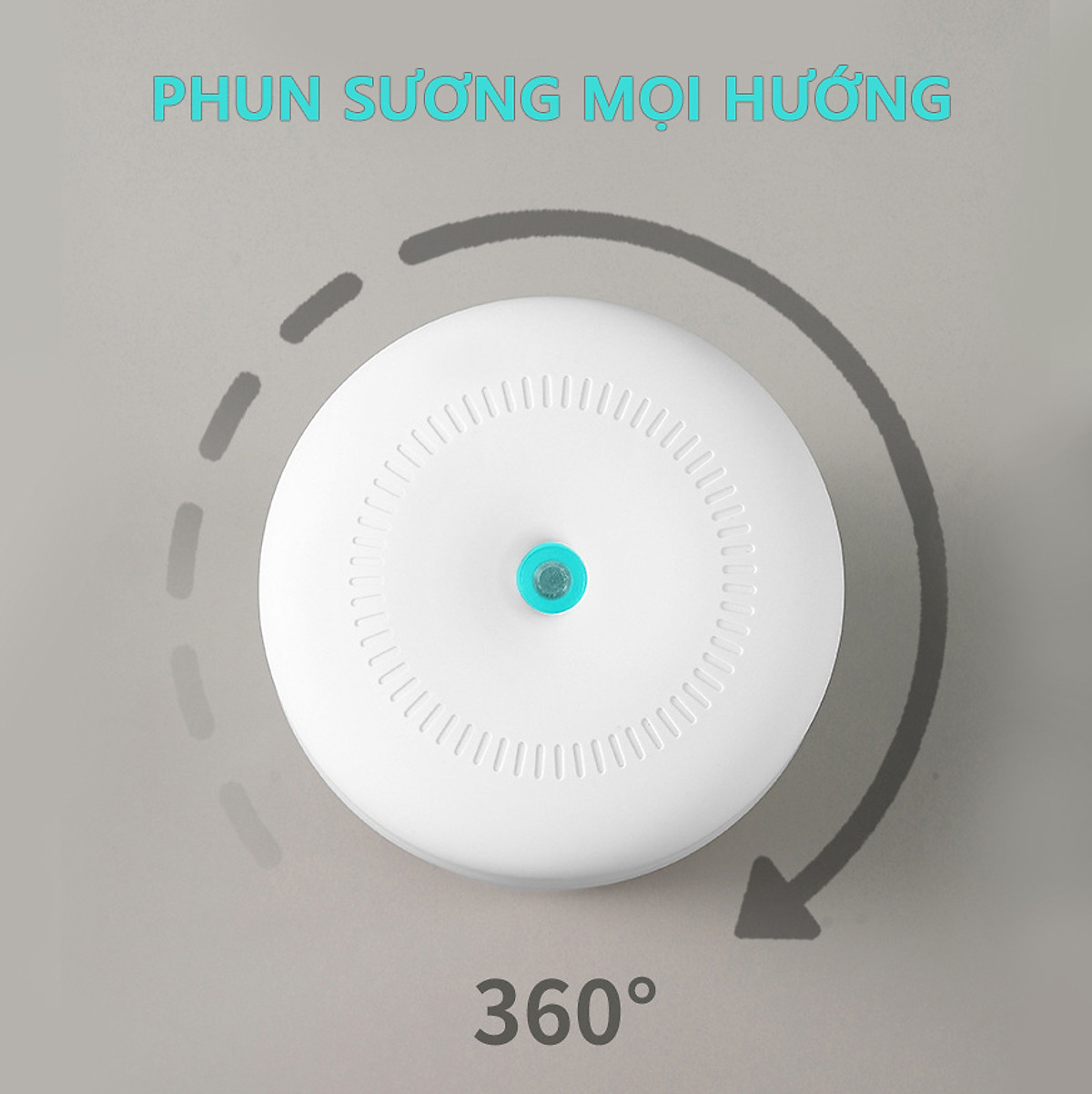 Máy phun sương xông tinh dầu tạo ẩm Rhino H901 dung tích 420ml, nhỏ gọn, không gây tiếng ồn, tích hợp đèn ngủ RGB nhiều màu, có chế độ tự ngắt - Hàng chính hãng