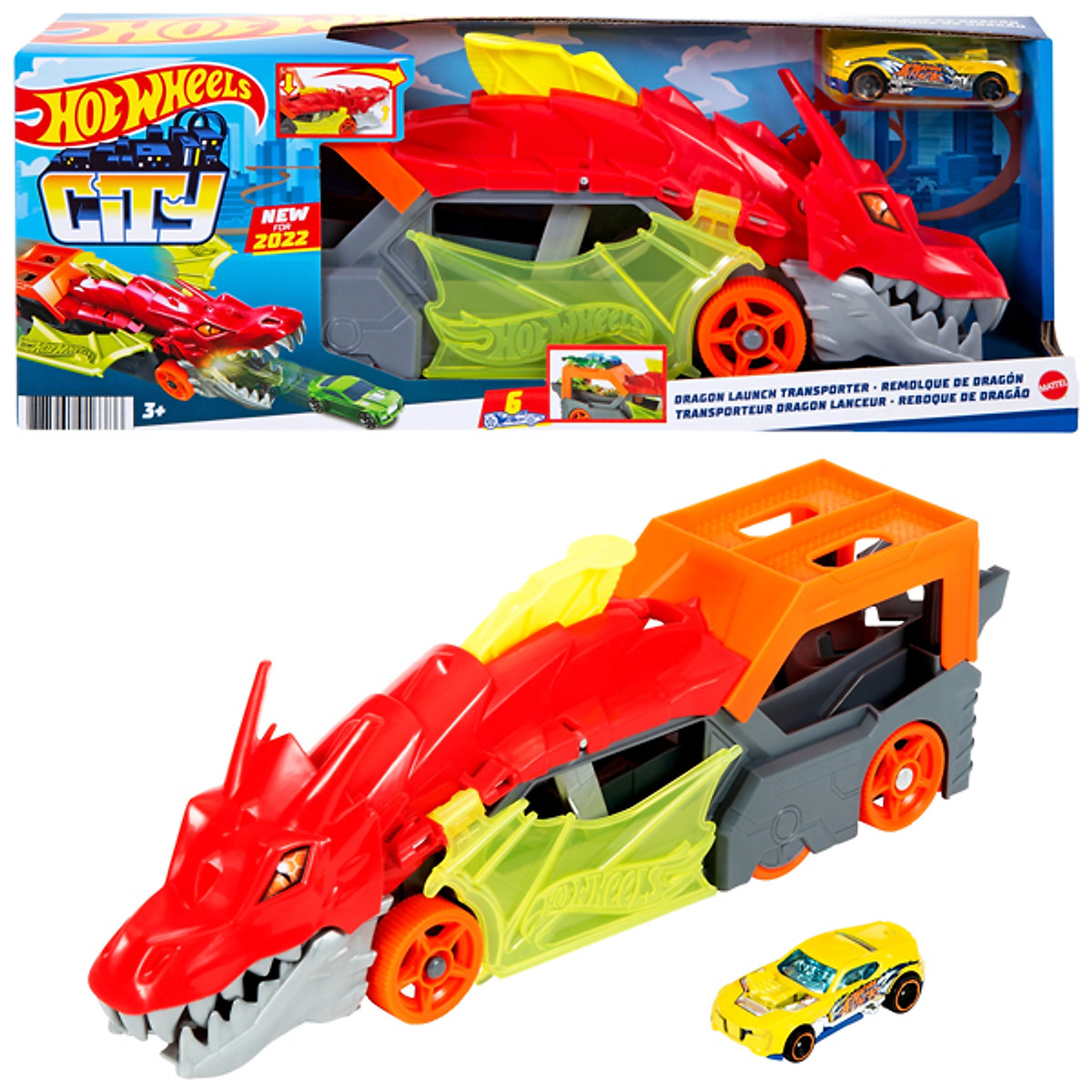 Đồ Chơi HOT WHEELS GTK42 Siêu Xe Hw Hỏa Long Cuồng Nộ
