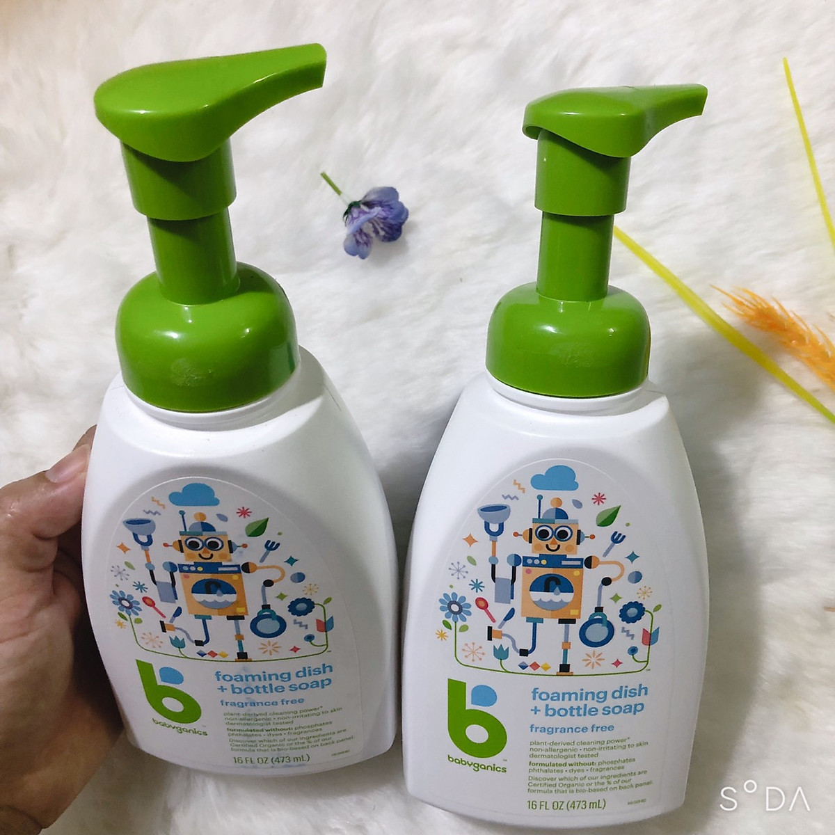 Nước rửa bình sữa Babyganics 473ml